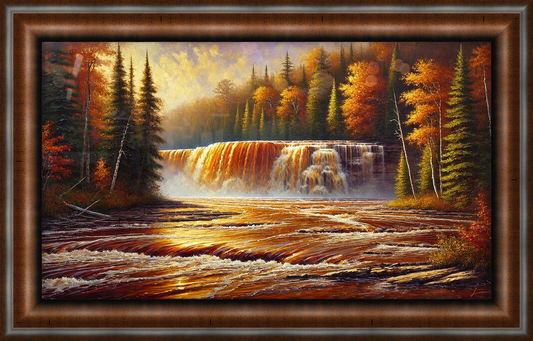 Upper Tahquamenon Falls Impressionist-style Print