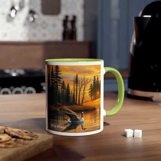 Geese Two-Tone Coffee Mug, 11oz