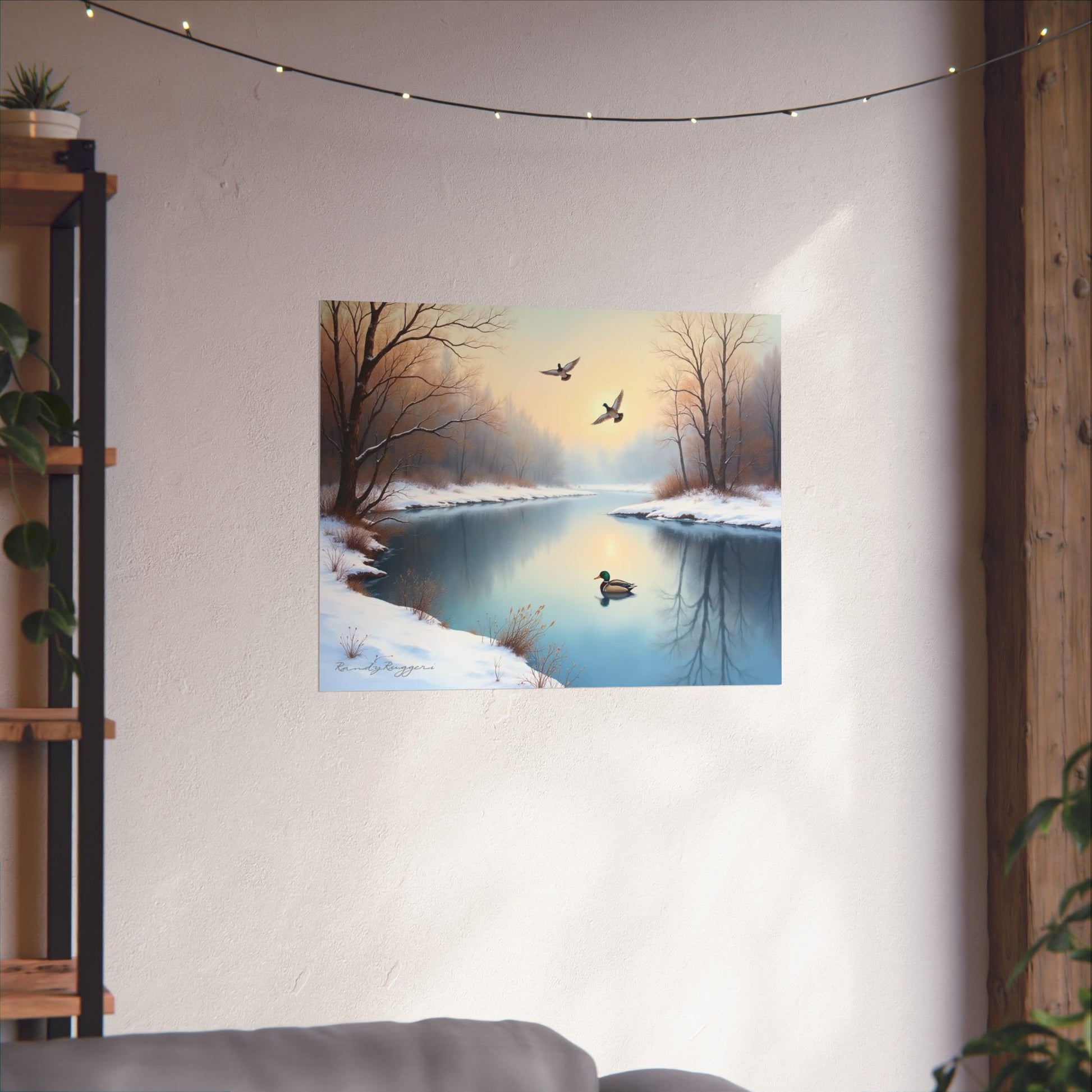 Peaceful Winter’s Day Duck Print