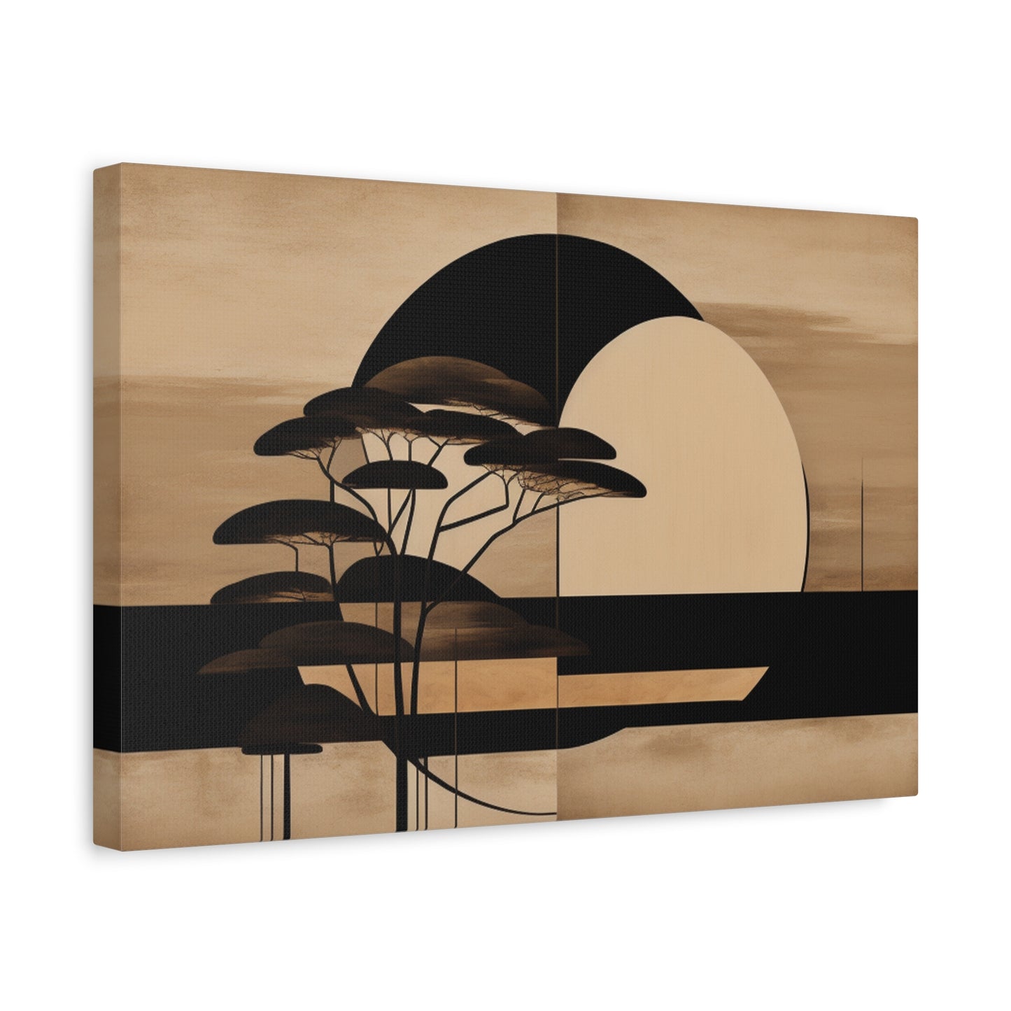 Abstract Japanese Matte Canvas Print