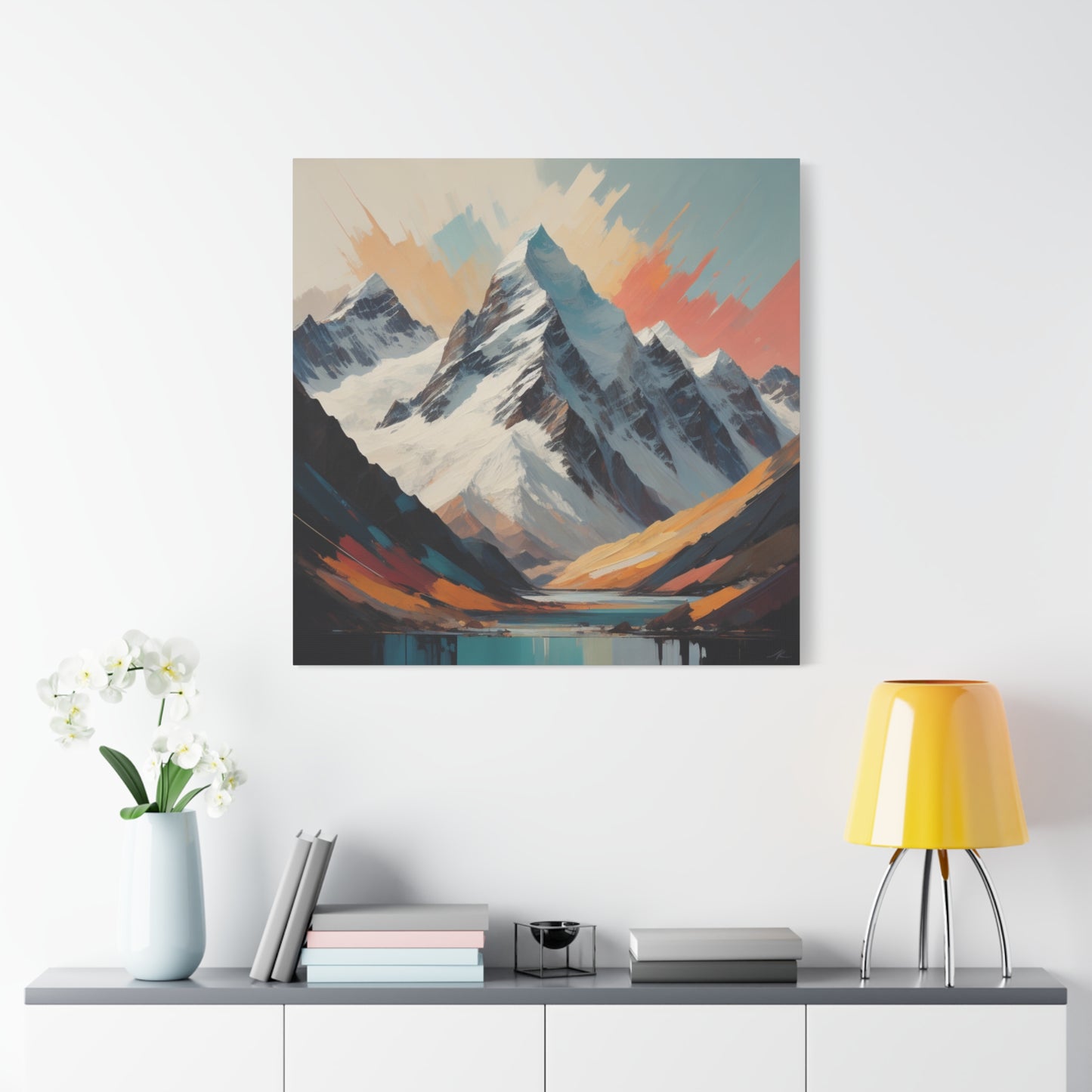 Abstract Southern Alps Canvas Print