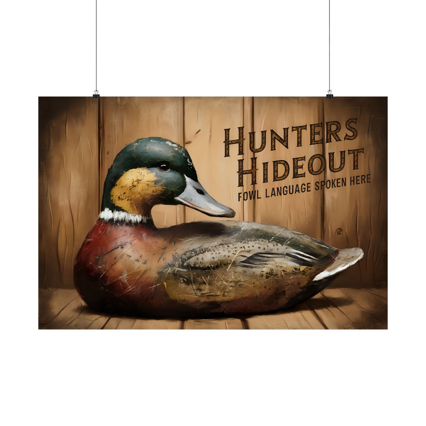 Duck Hunters Man Cave Print