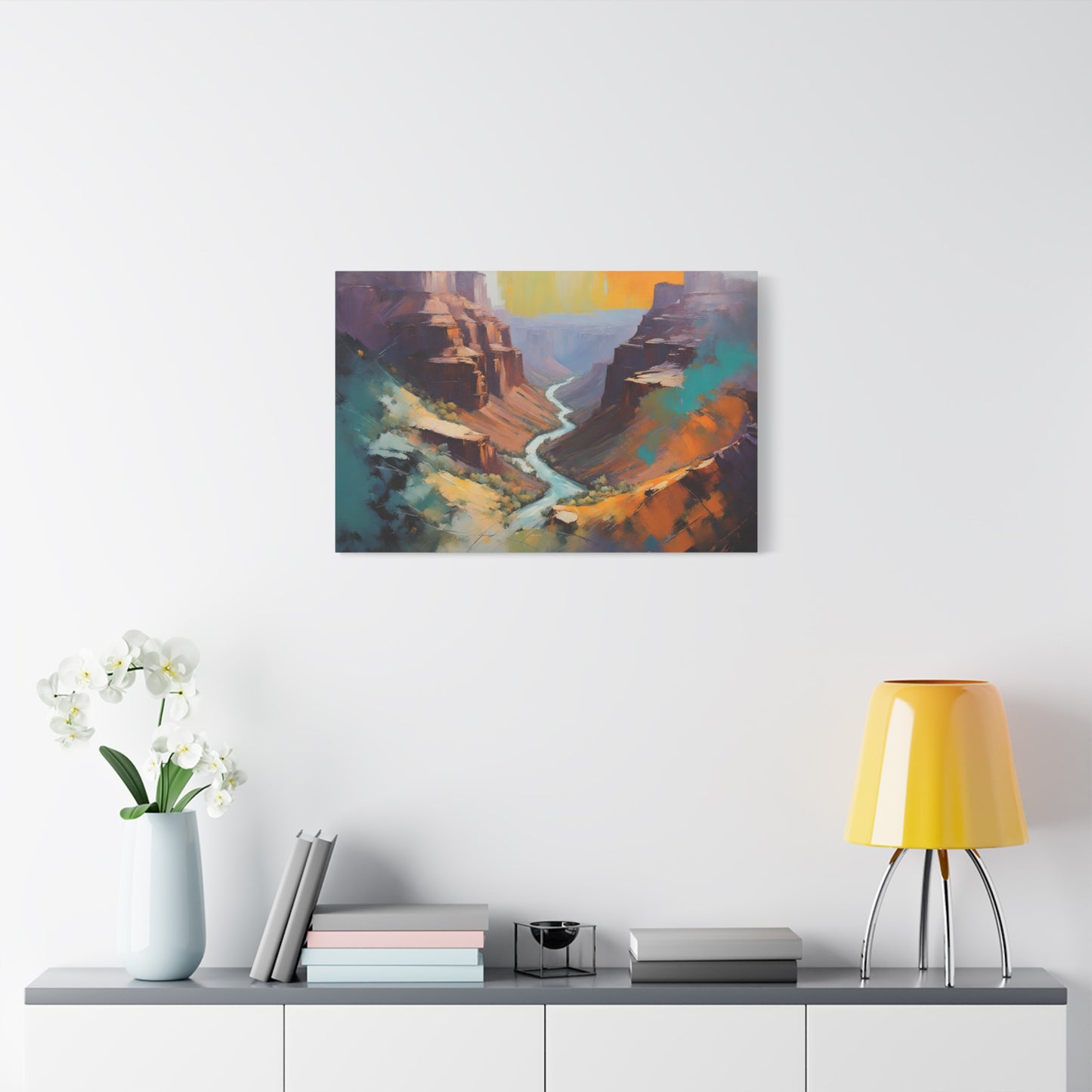 Crand Canyon Abstract Matte Canvas Print