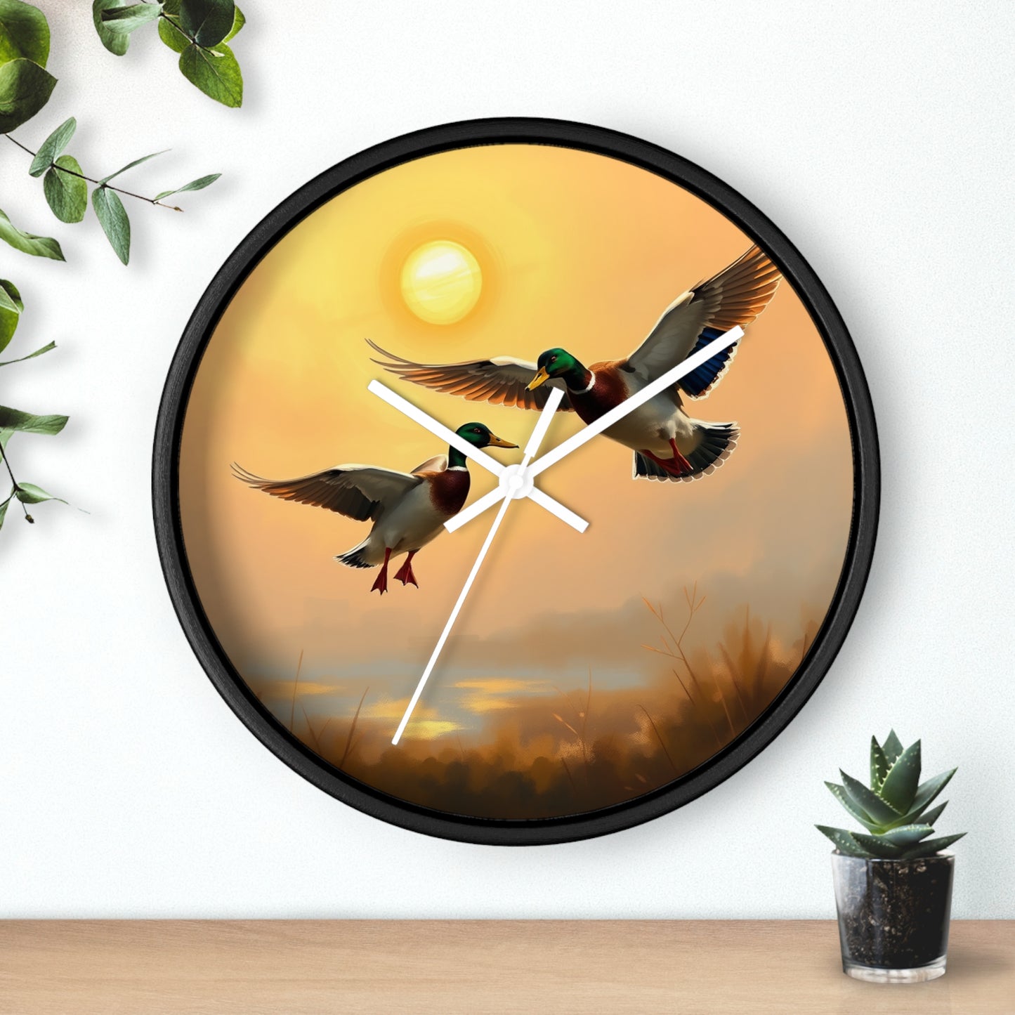  Drake Mallard Ducks Wall Clock