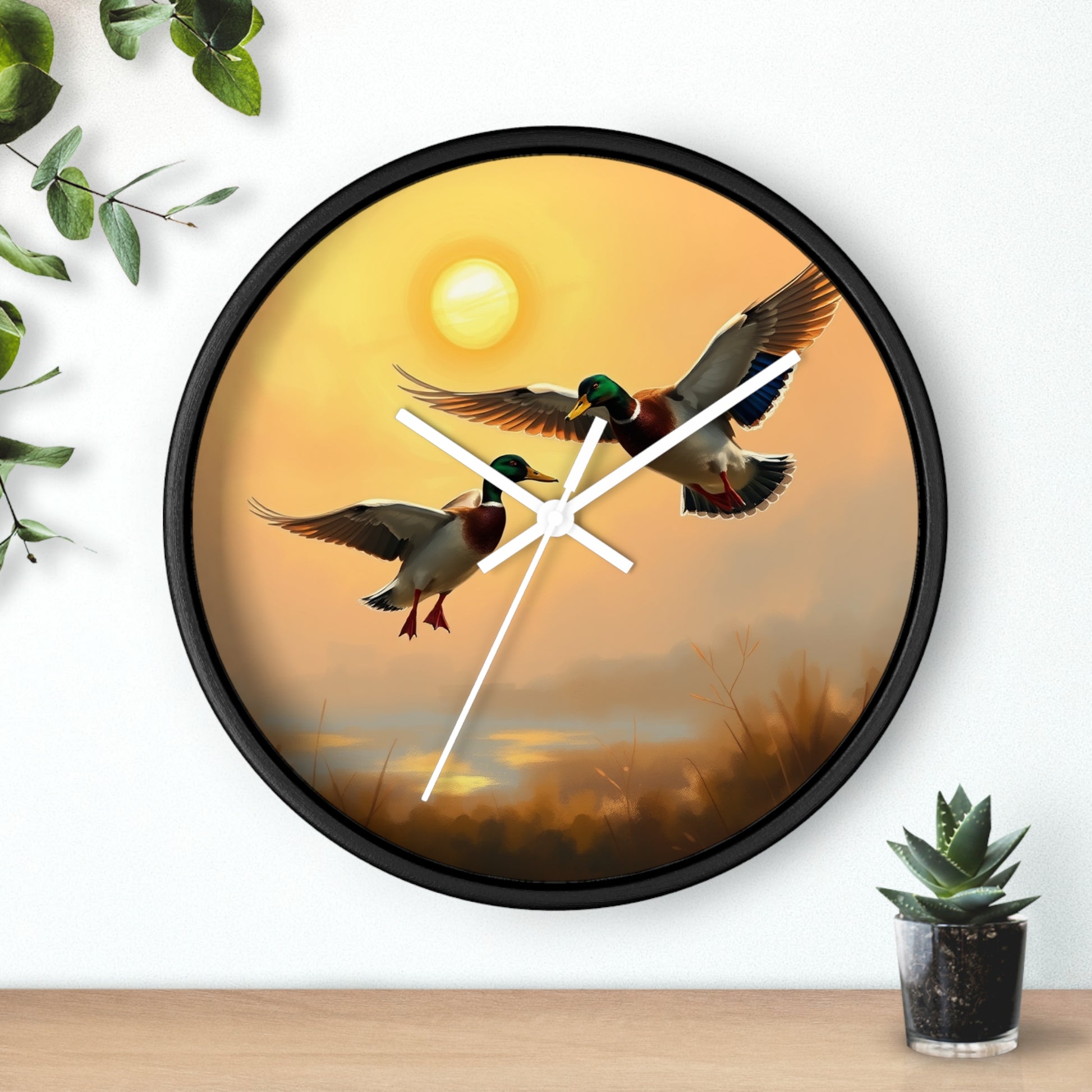  Drake Mallard Ducks Wall Clock