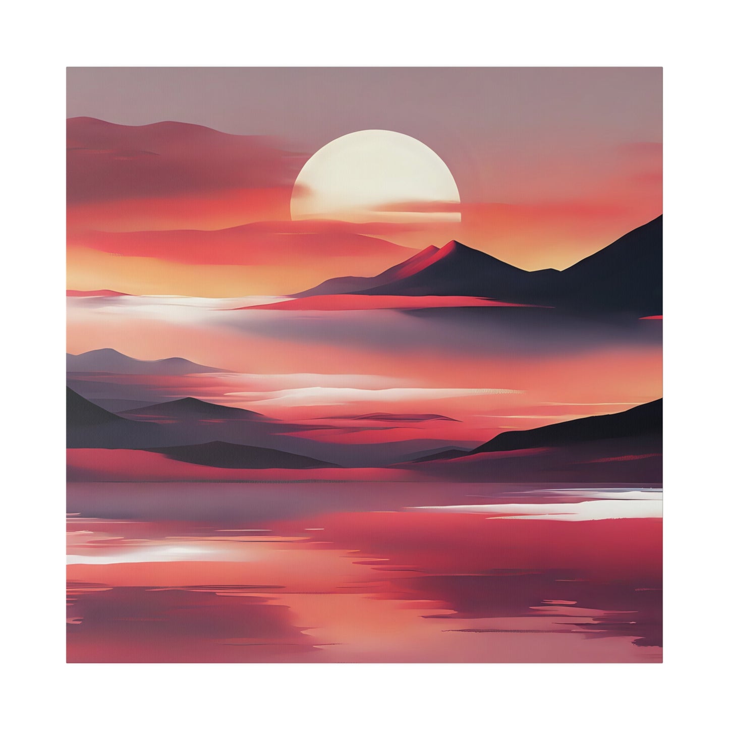 Sunset Reverie Matte Canvas Print