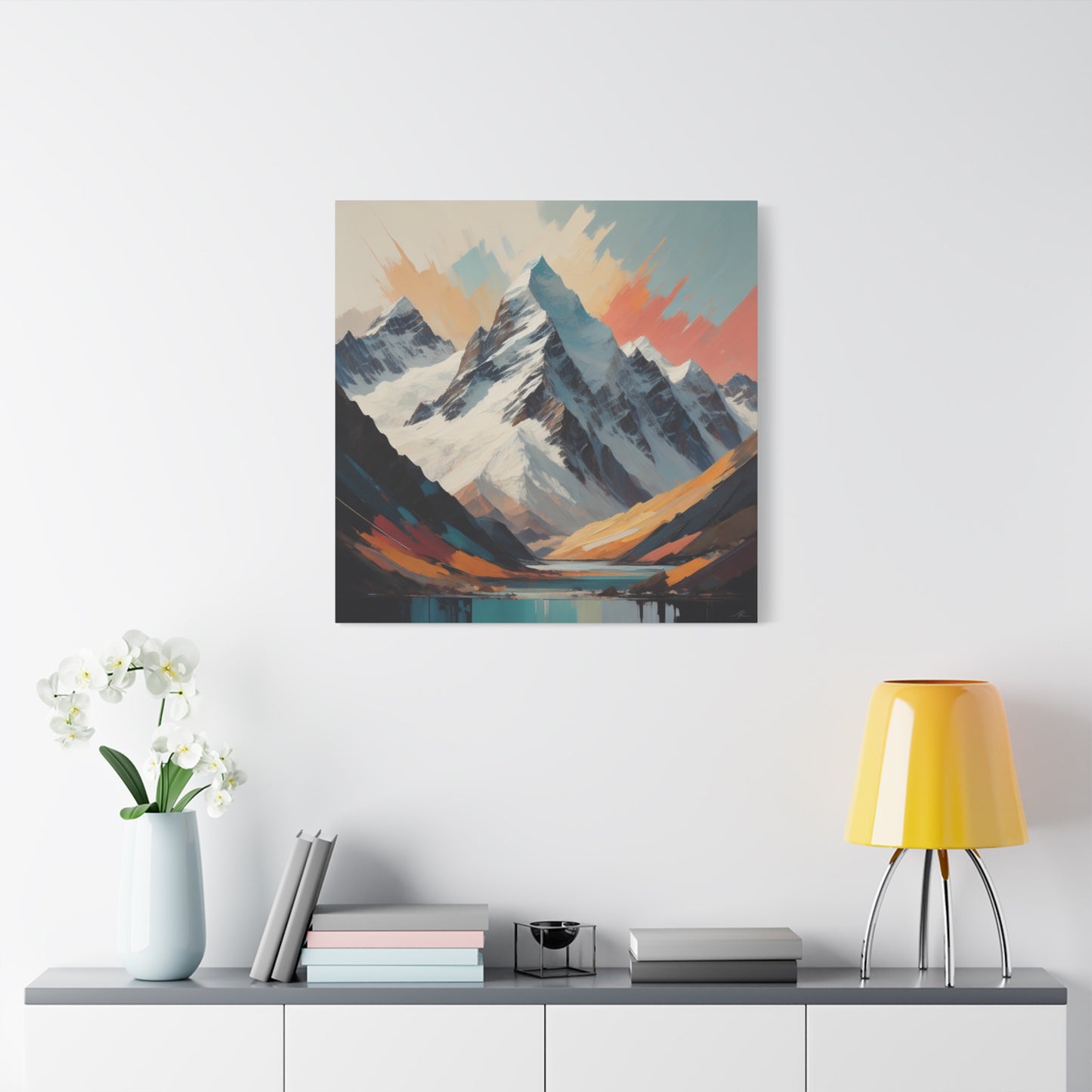 Abstract Southern Alps Canvas Print