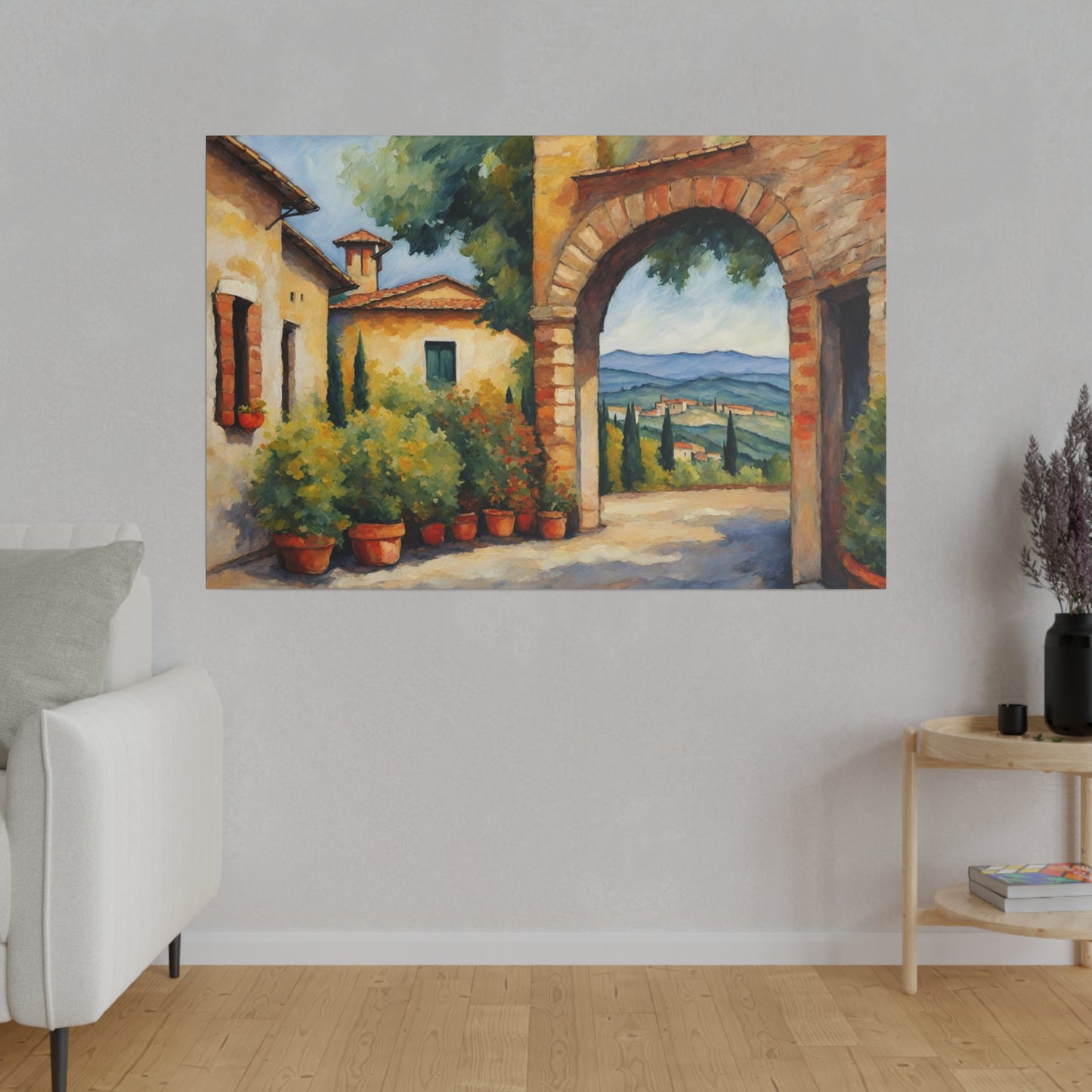 This stunning Montepulciano Italy art captures the beauty of the Italian landscape through a vintage print that will elevate any wall in your home. Expertly printed and crafted, this piece offers a unique glimpse of Italian culture and adds a touch of elegance to your decor. Perfect for art enthusiasts and lovers of travel alike.