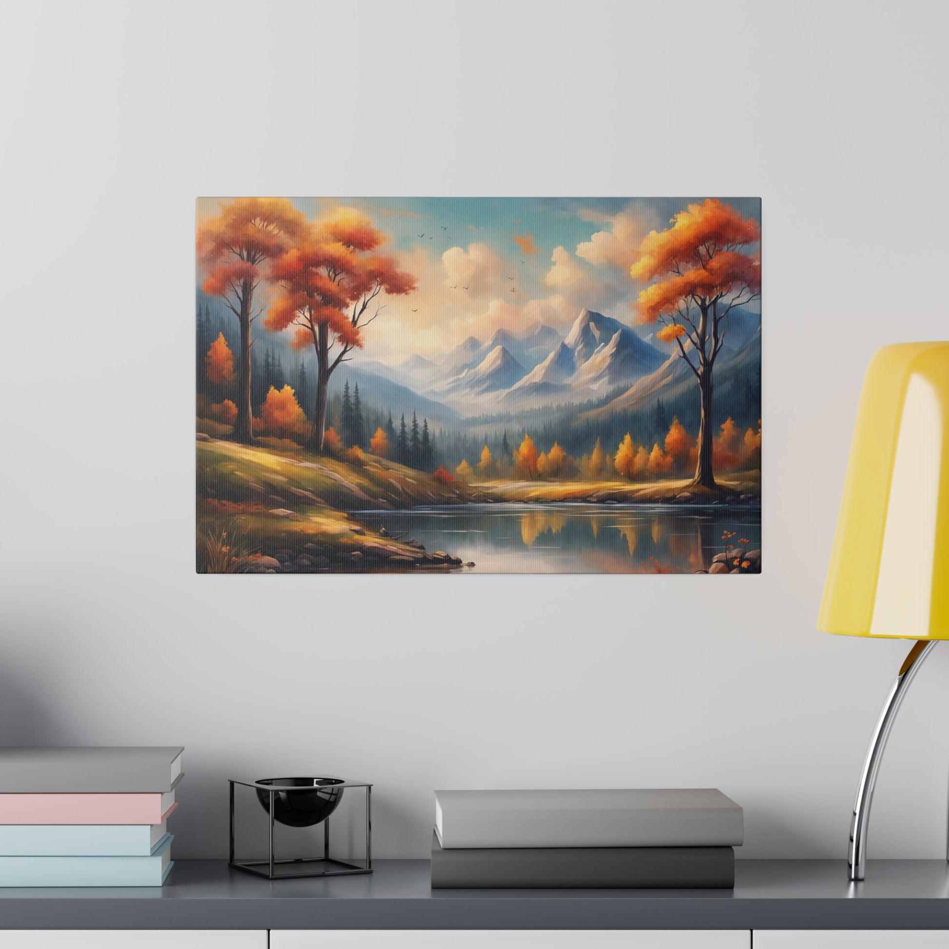 Nature-inspired motif landscape Matte Canvas Print