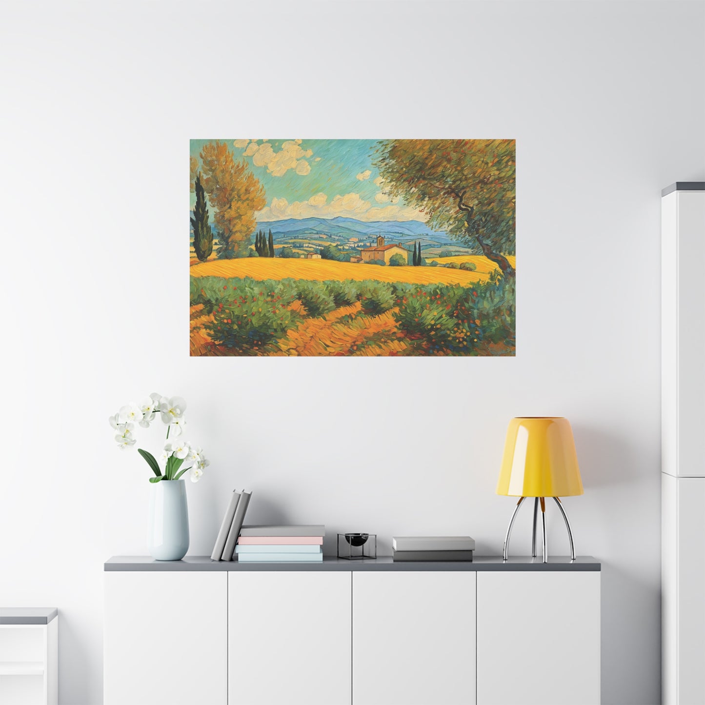 UMBRIA ITALIAN LANDSCAPE CANVAS PRINT