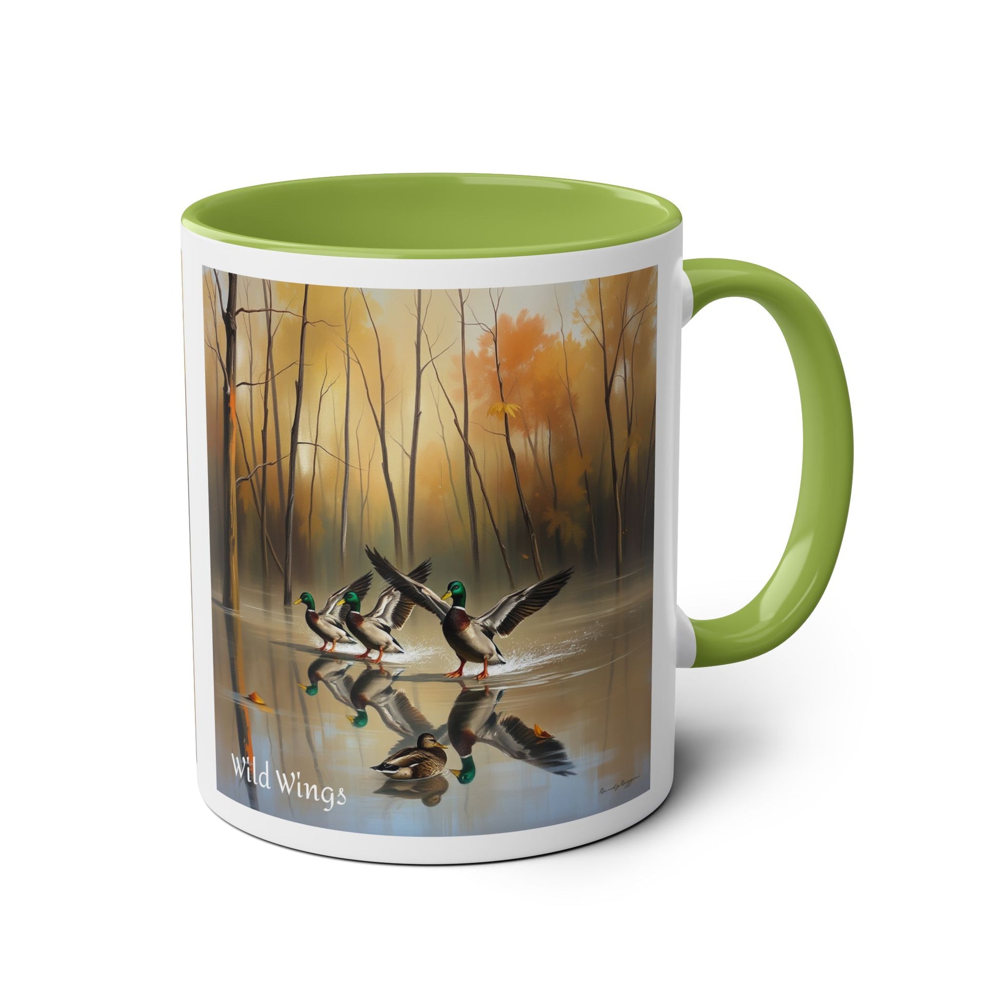 Mallard Duck Two-Tone Coffee Mug, 11oz