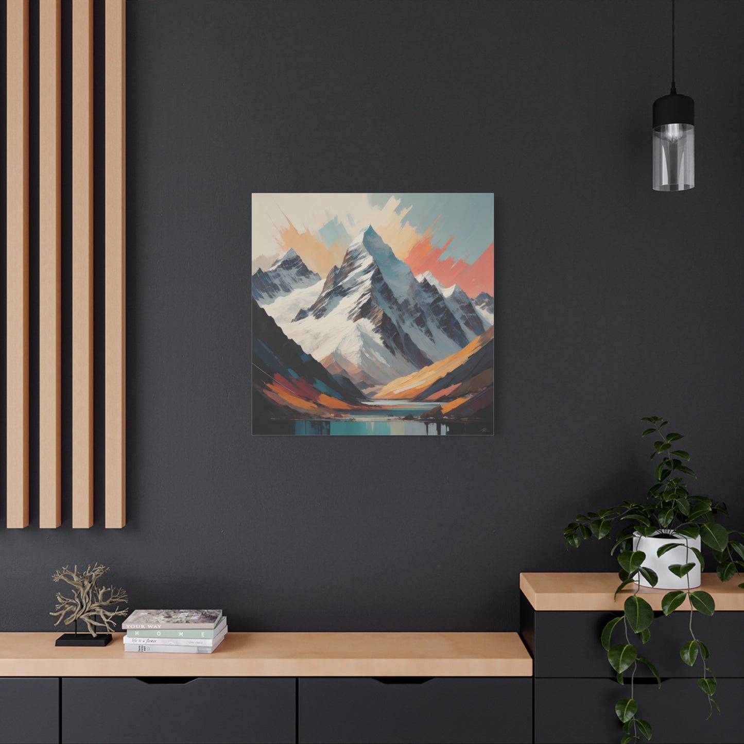 Abstract Southern Alps Canvas Print