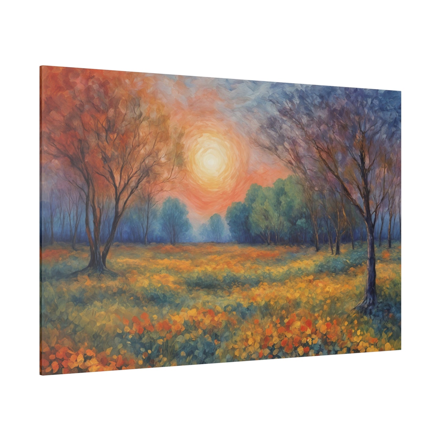 Impressionist Wildflower Field Landscape Print