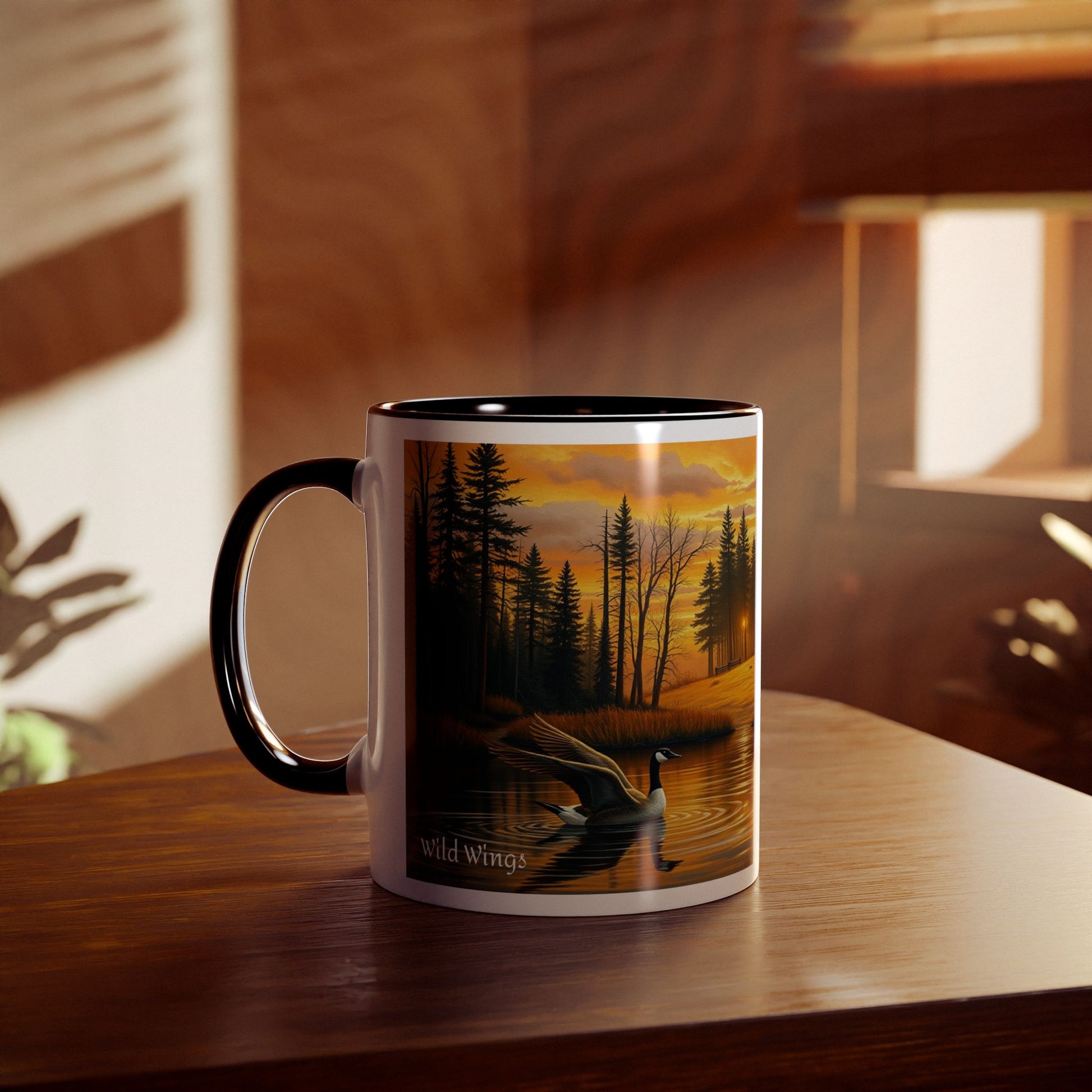 Geese Two-Tone Coffee Mug, 11oz