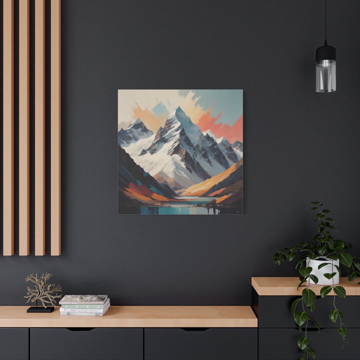 Abstract Southern Alps Canvas Print