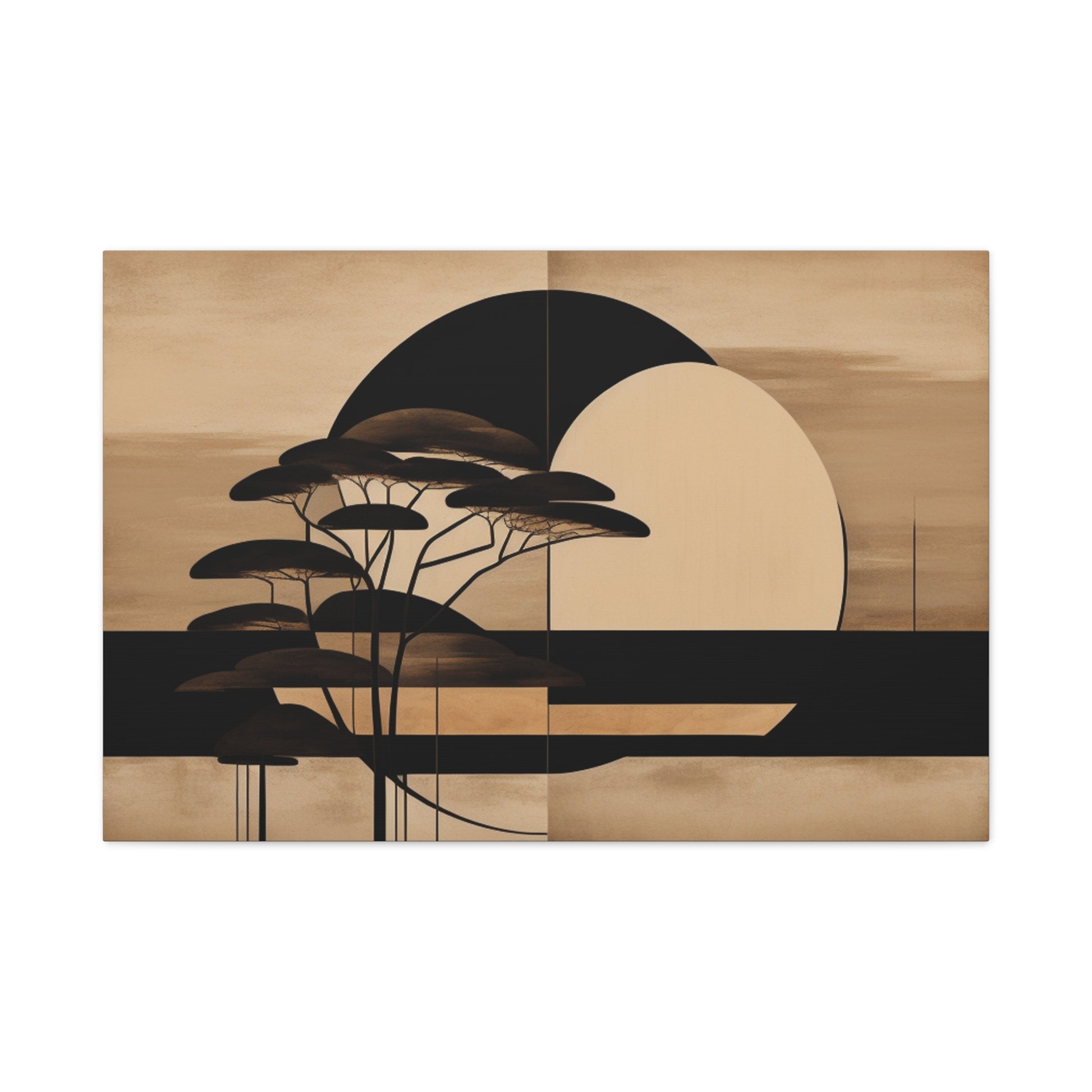 Abstract Japanese Matte Canvas Print