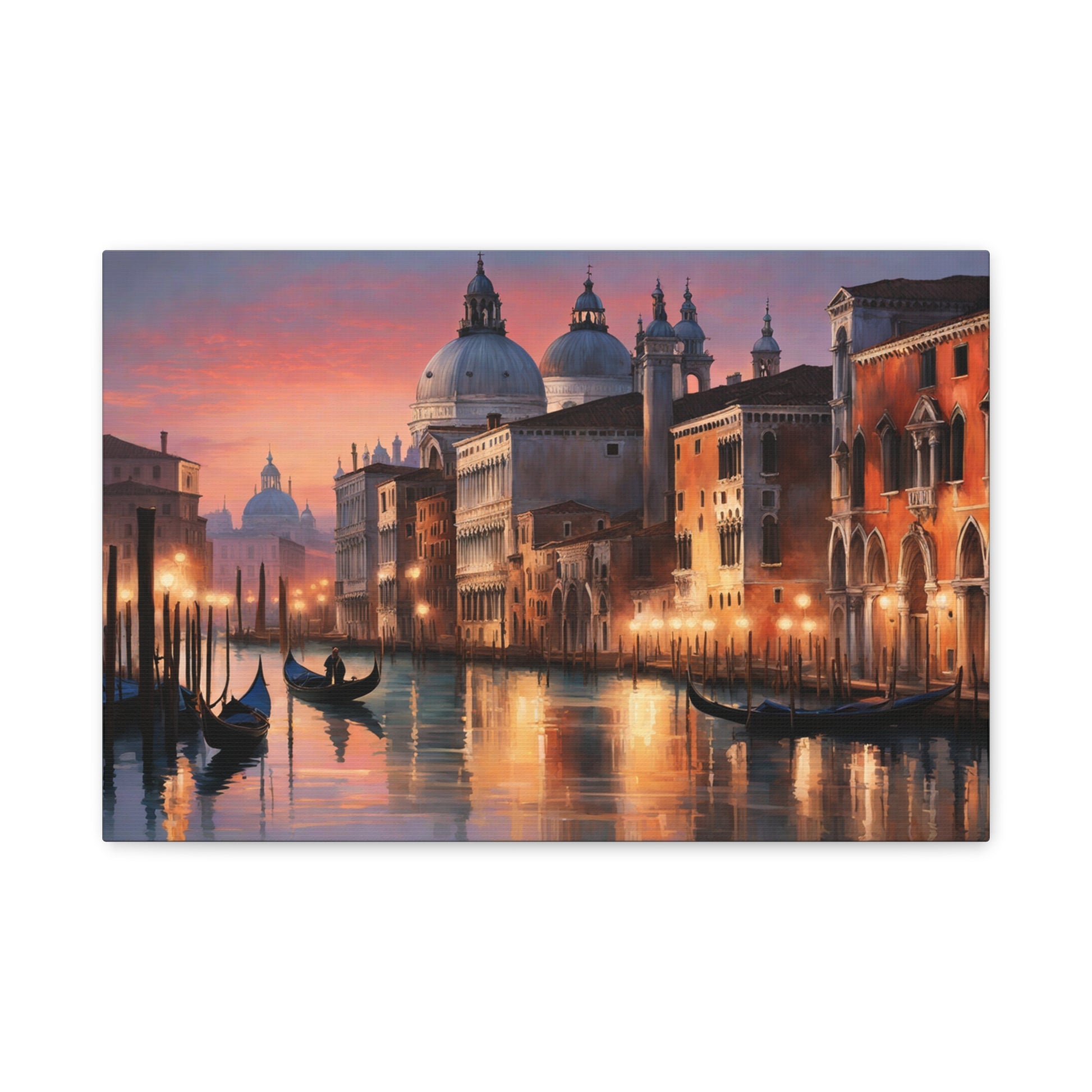 Twilight in Venice Matte Canvas Print