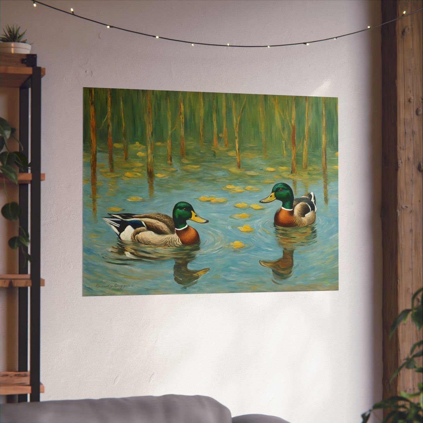 Van Gogh-inspired Duck Print