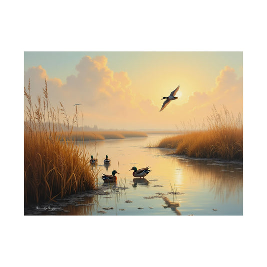 Guardians of the Marsh Mallards Print