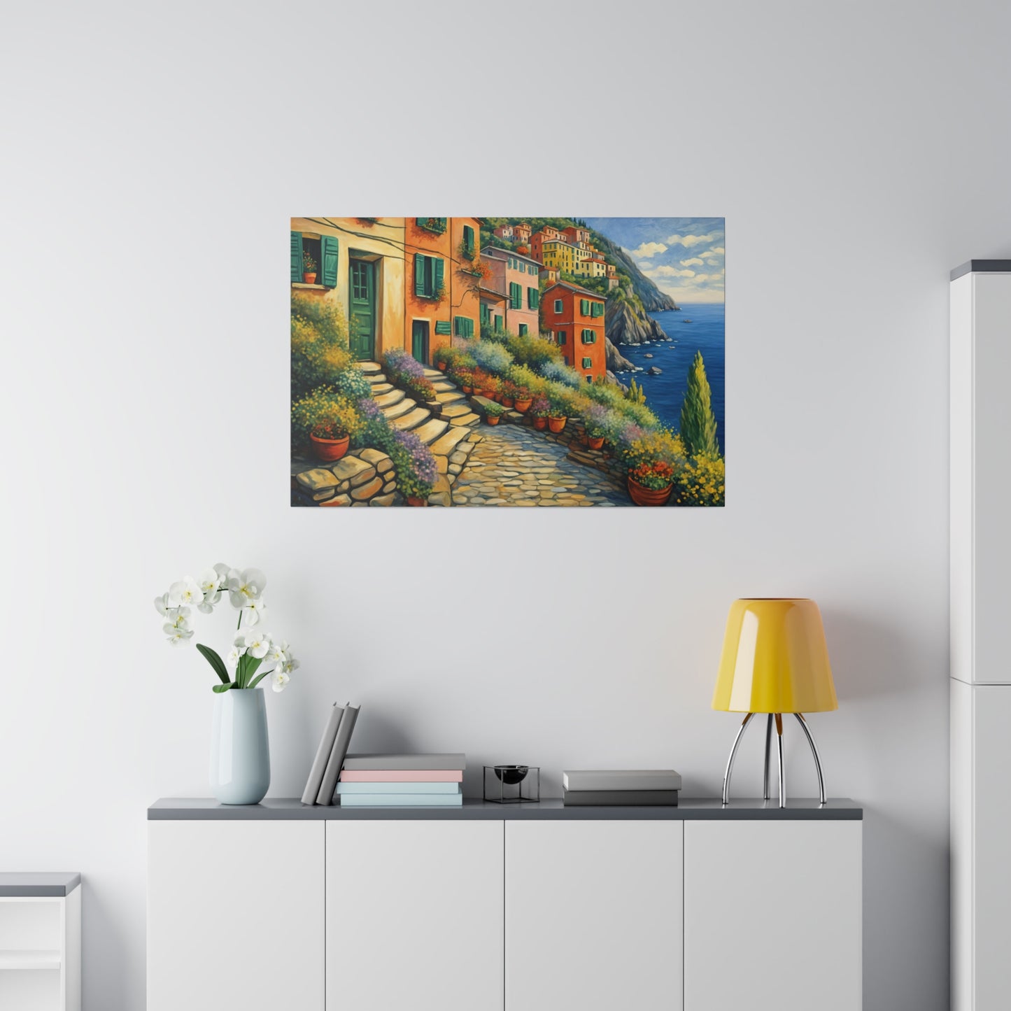 Cinque Terre Village Matte Canvas Print