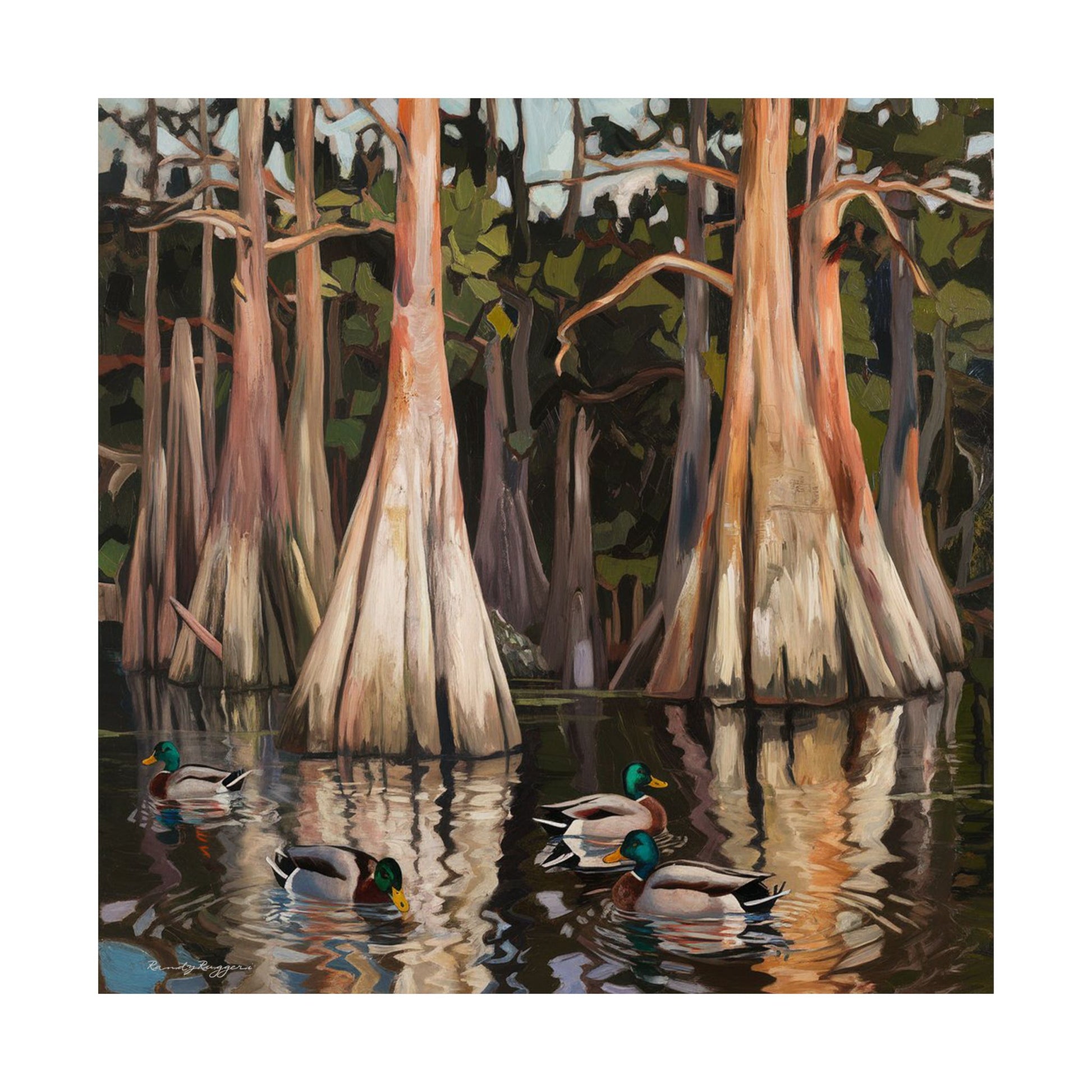 Arkansas Black Swamp Mallards Print