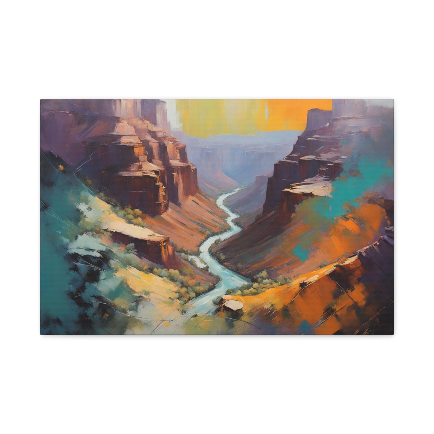 Crand Canyon Abstract Matte Canvas Print