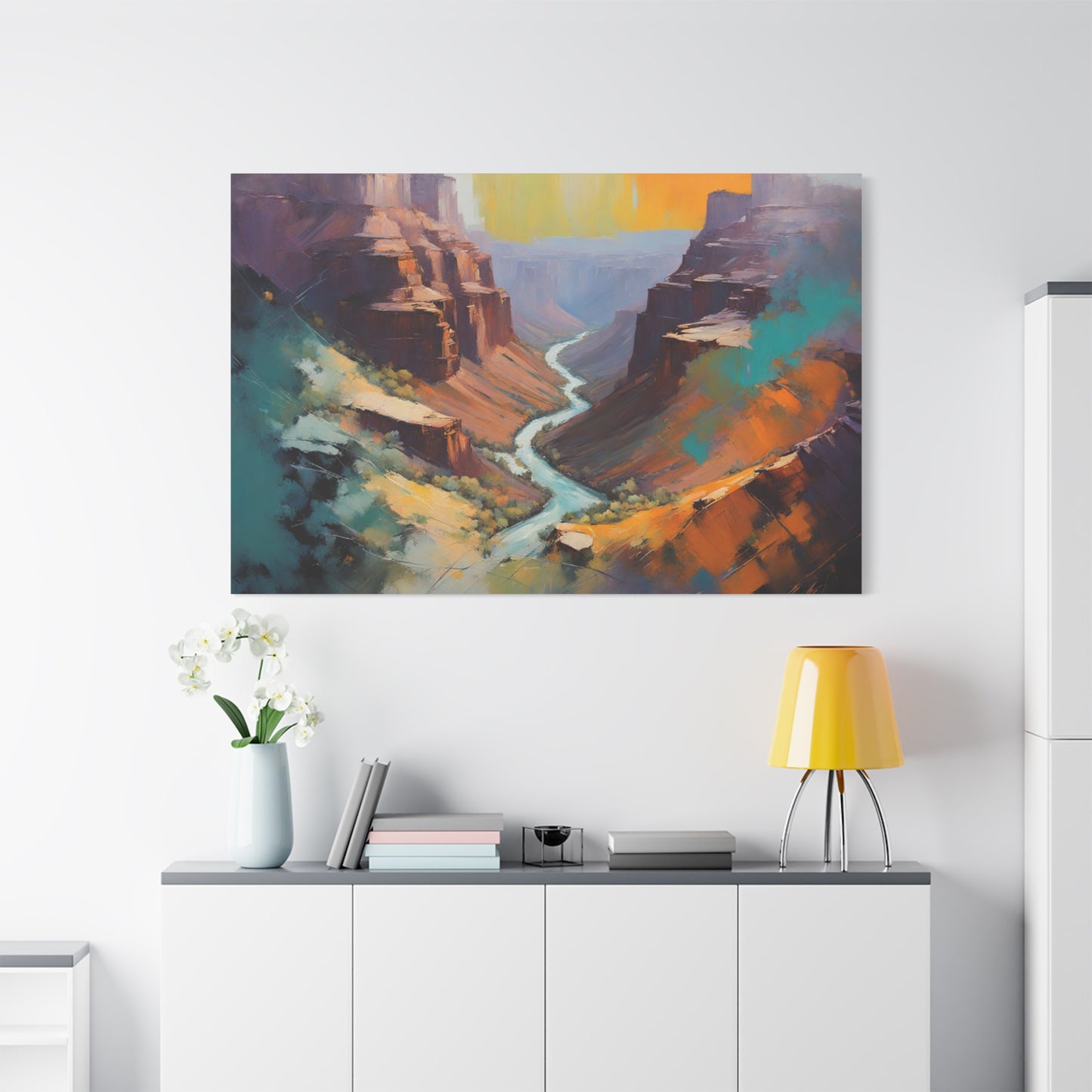 Crand Canyon Abstract Matte Canvas Print