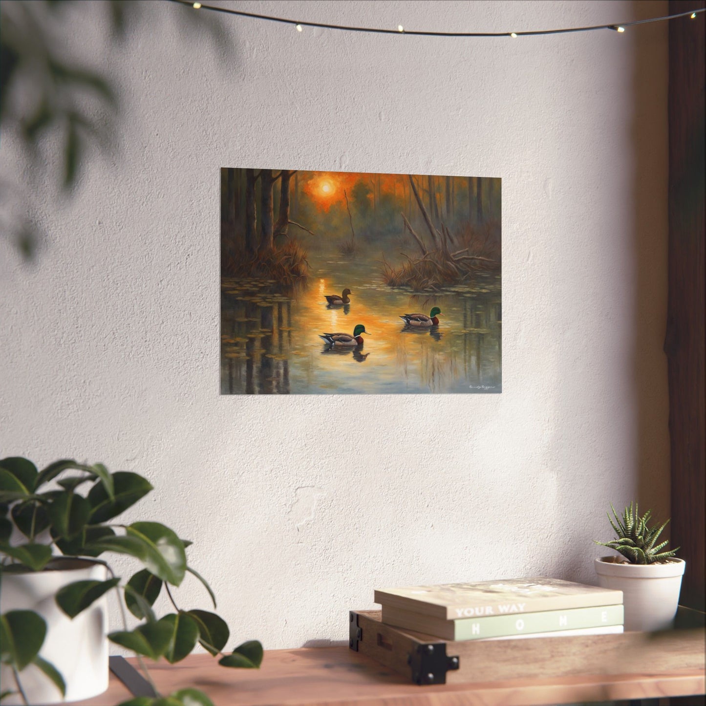 Twilight Refuge Flooded Timber Duck Print