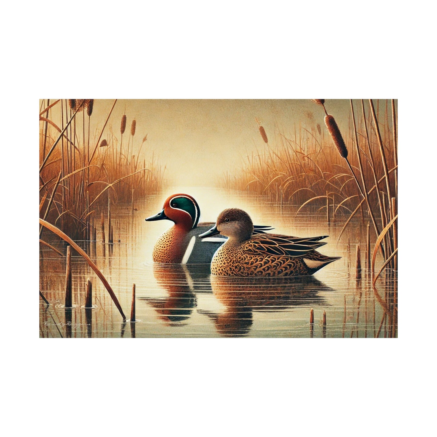 Green Winged Teal Print