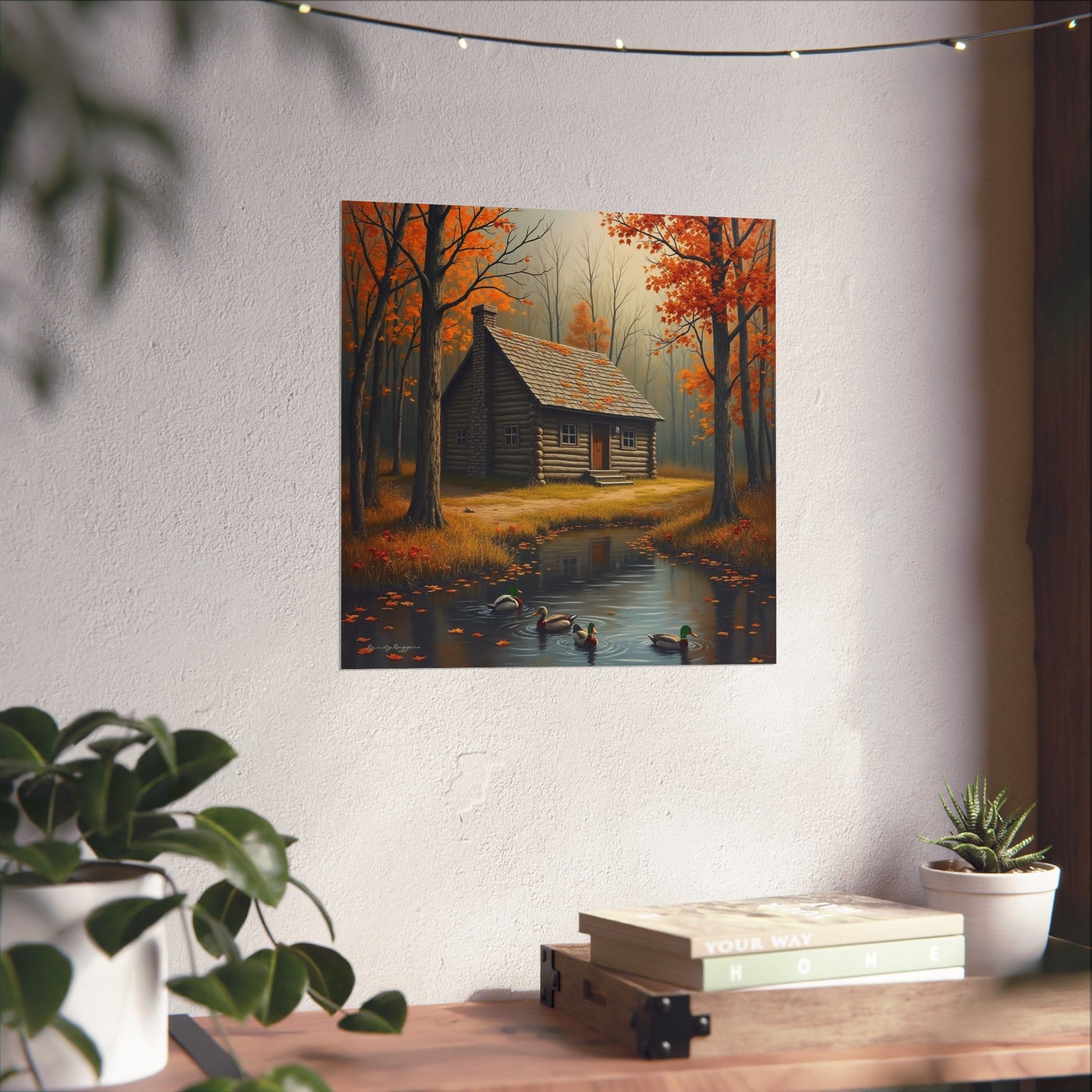 Autumn Hideout Duck Print