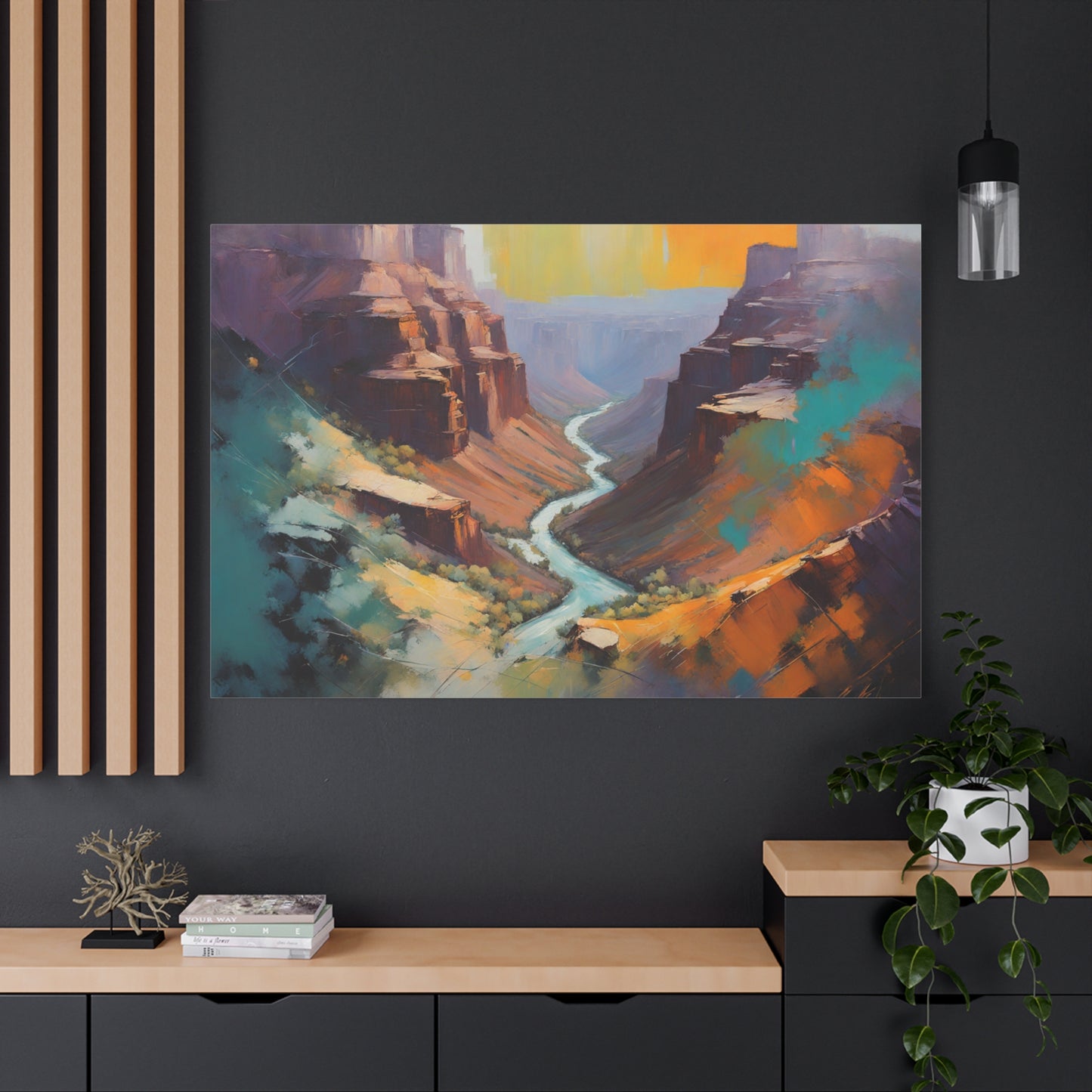 Crand Canyon Abstract Matte Canvas Print