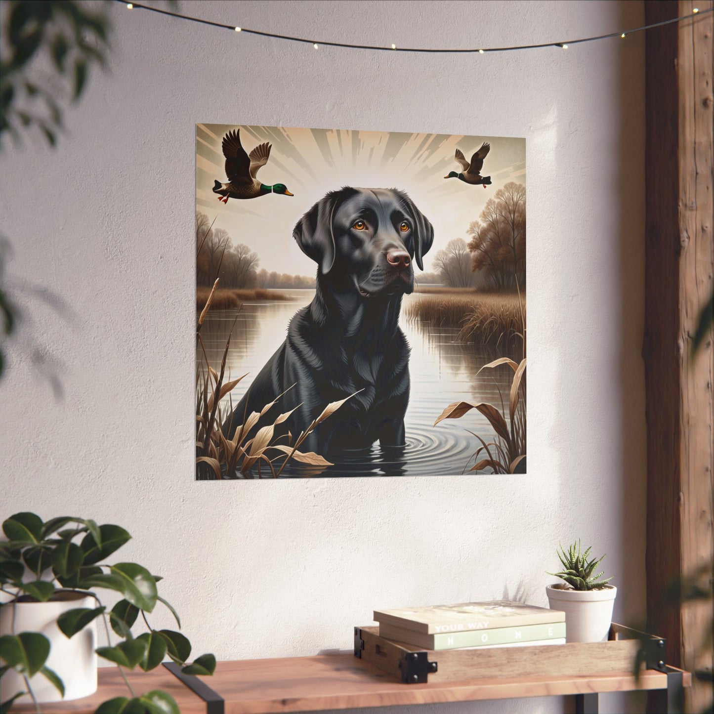 Black Labrador Retriever Print