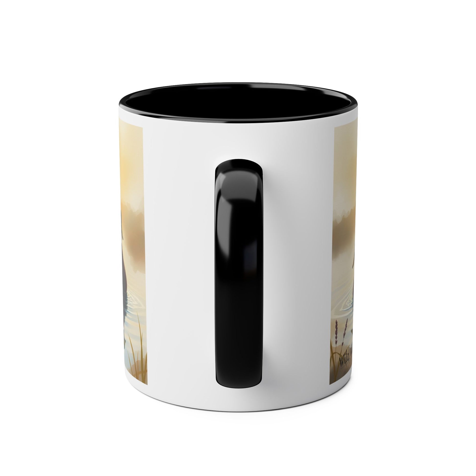 Mallard Ducks Two-Tone Coffee Mug, 11oz