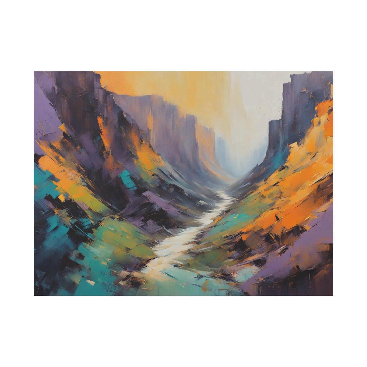 Grand Canyon Abstract Matte Canvas Print