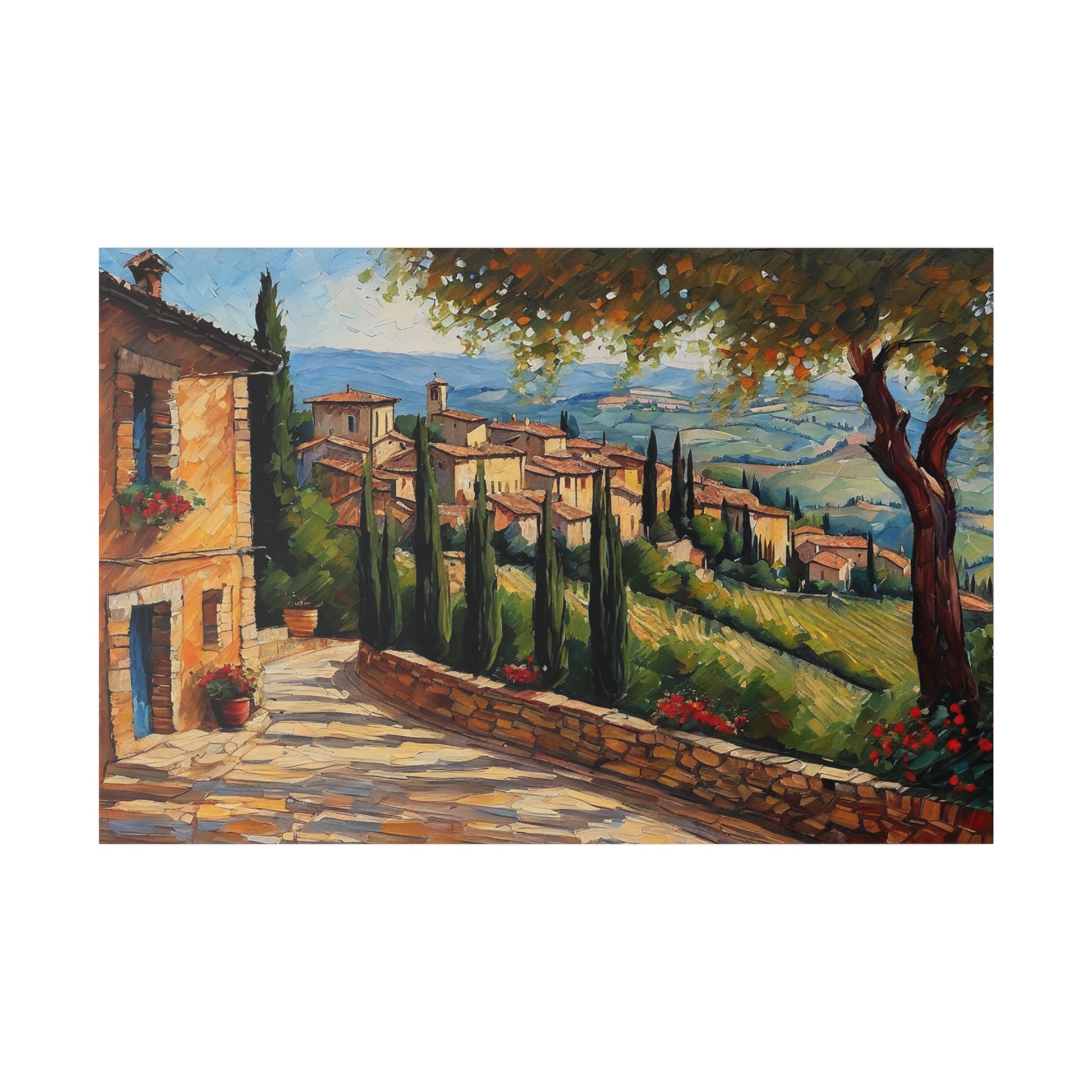 This stunning Montepulciano Italy art captures the beauty of the Italian landscape through a vintage print that will elevate any wall in your home. Expertly printed and crafted, this piece offers a unique glimpse of Italian culture and adds a touch of elegance to your decor. Perfect for art enthusiasts and lovers of travel alike.