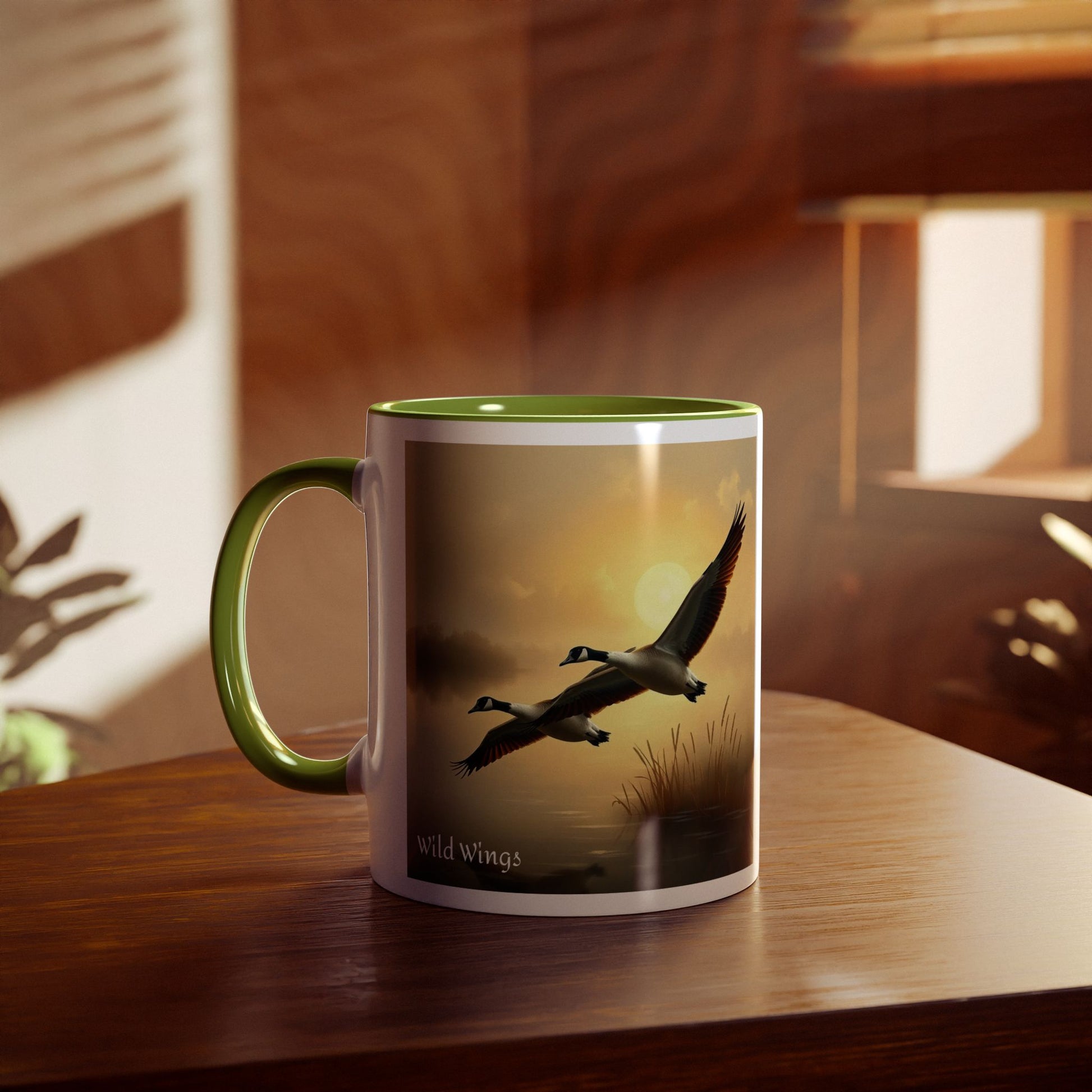 Geese Two-Tone Coffee Mug, 11oz