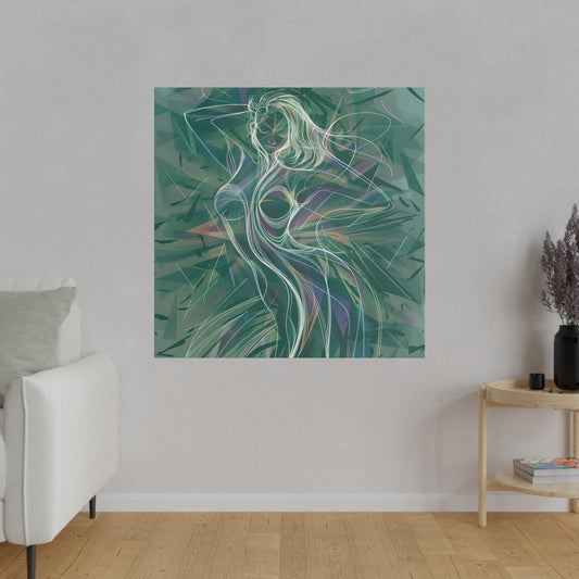 This line art abstract female body print is a striking addition to any space, offering a touch of refined artistry and a celebration of the human form in its most elegant and simplified expression.