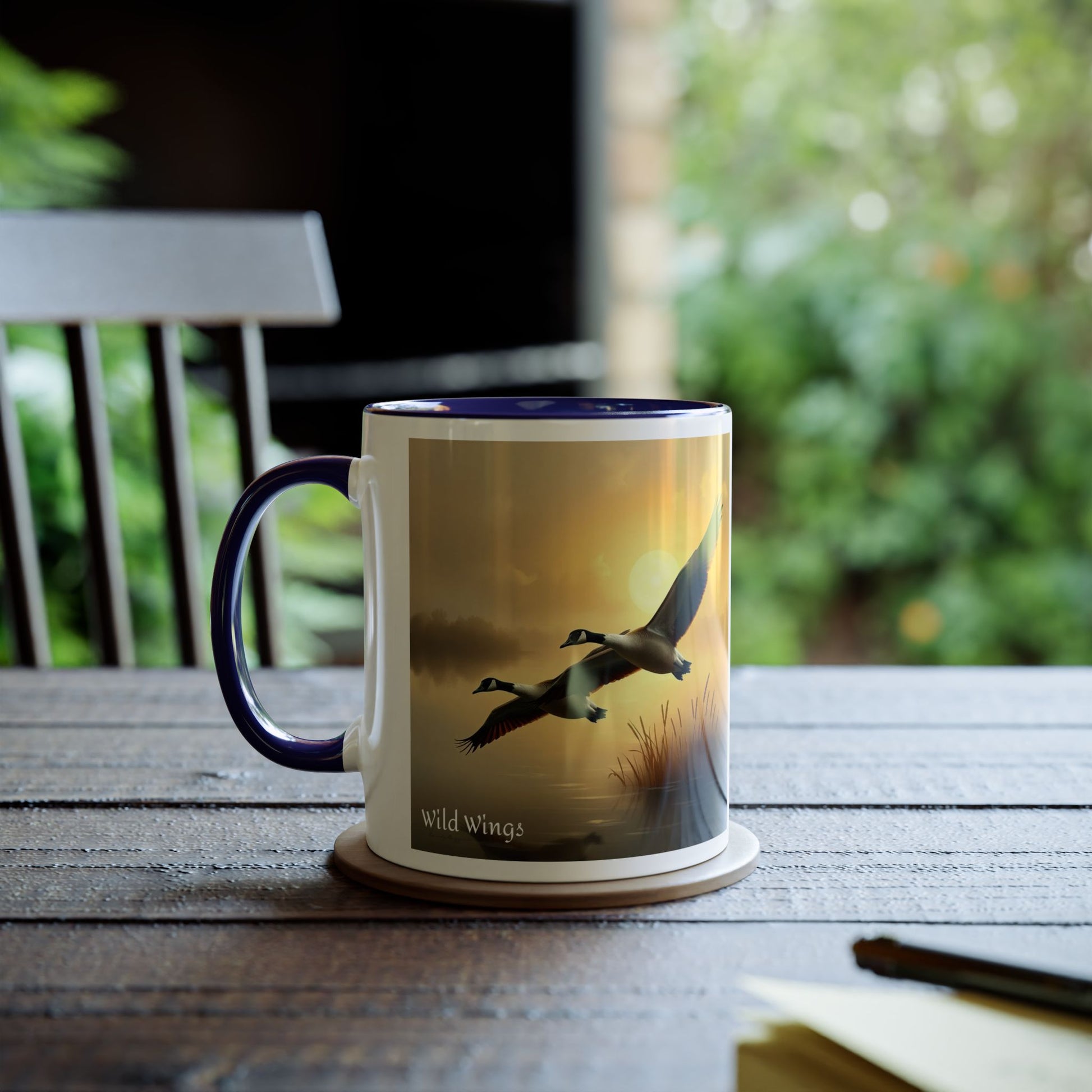 Geese Two-Tone Coffee Mug, 11oz