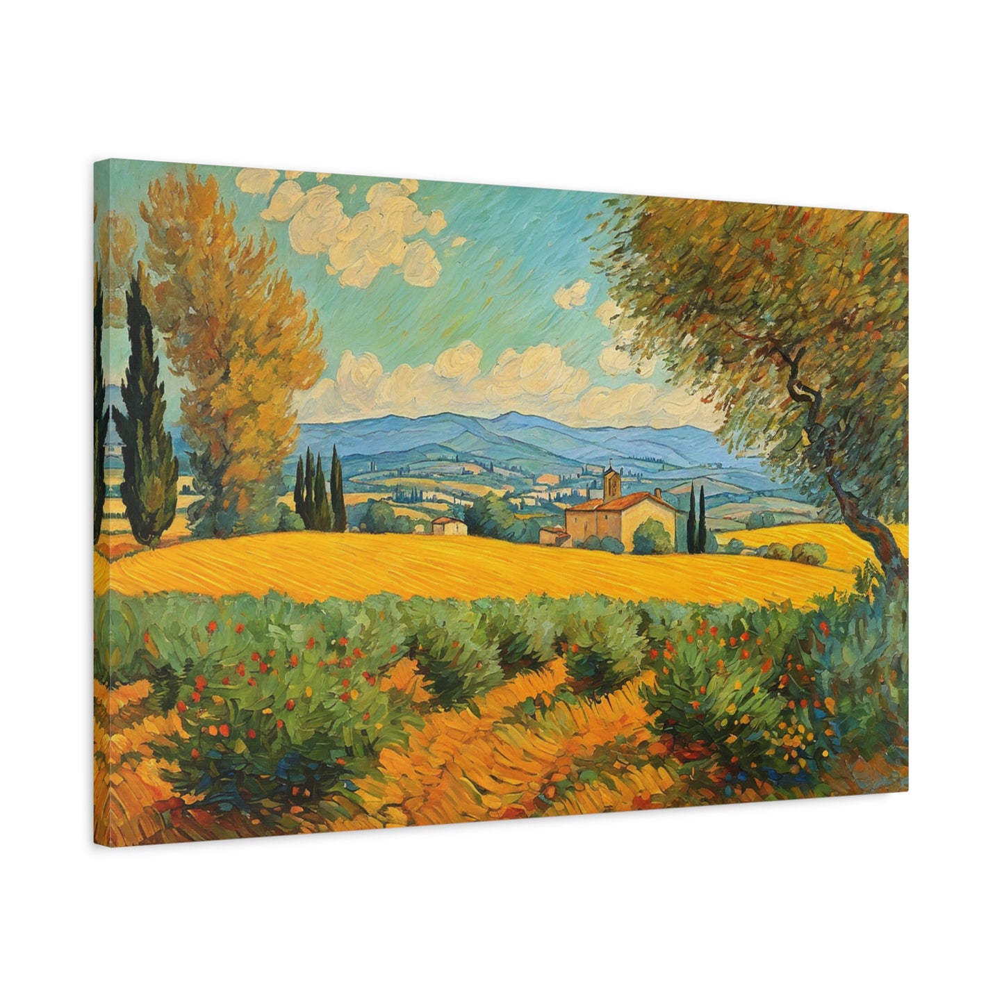 UMBRIA ITALIAN LANDSCAPE CANVAS PRINT