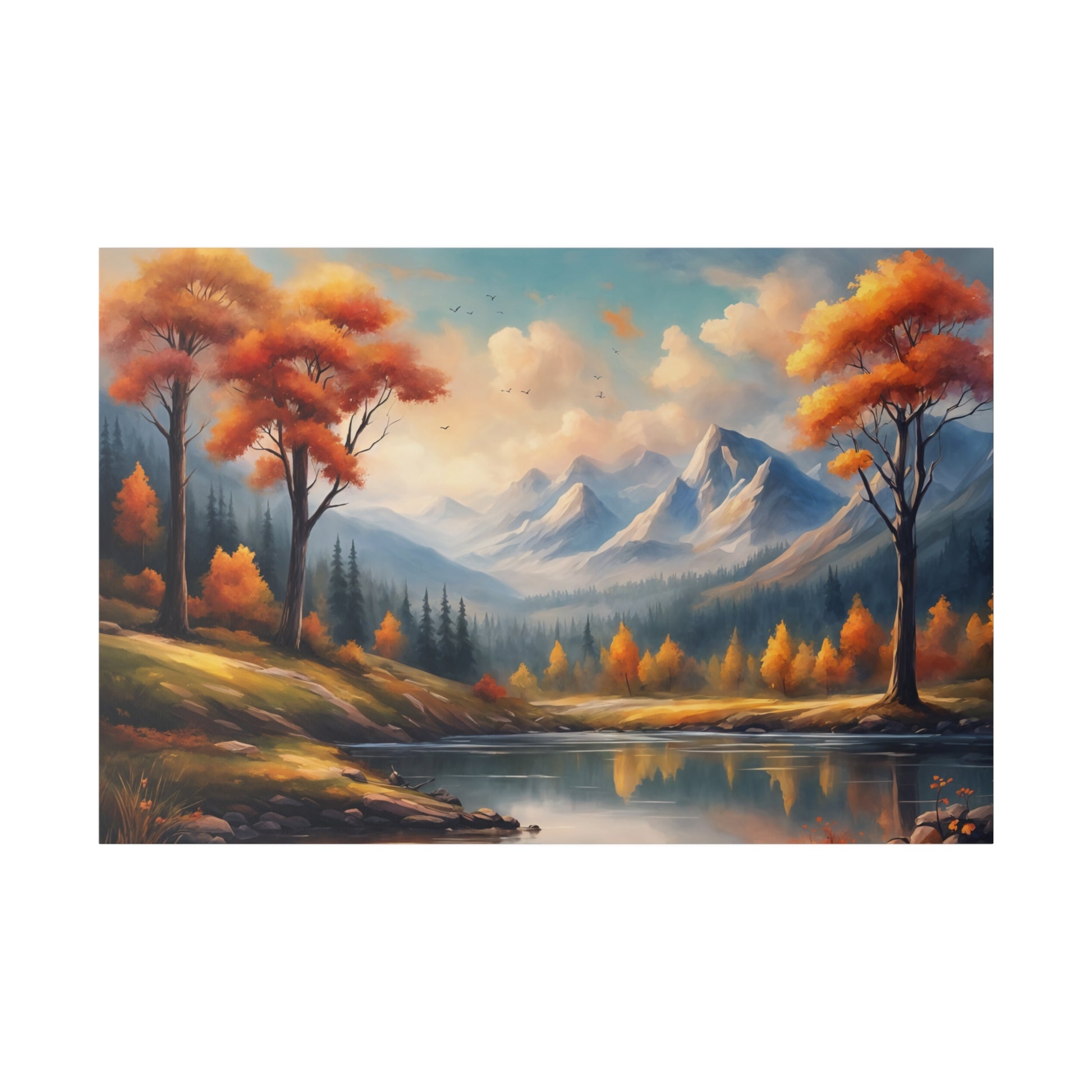 Nature-inspired motif landscape Matte Canvas Print