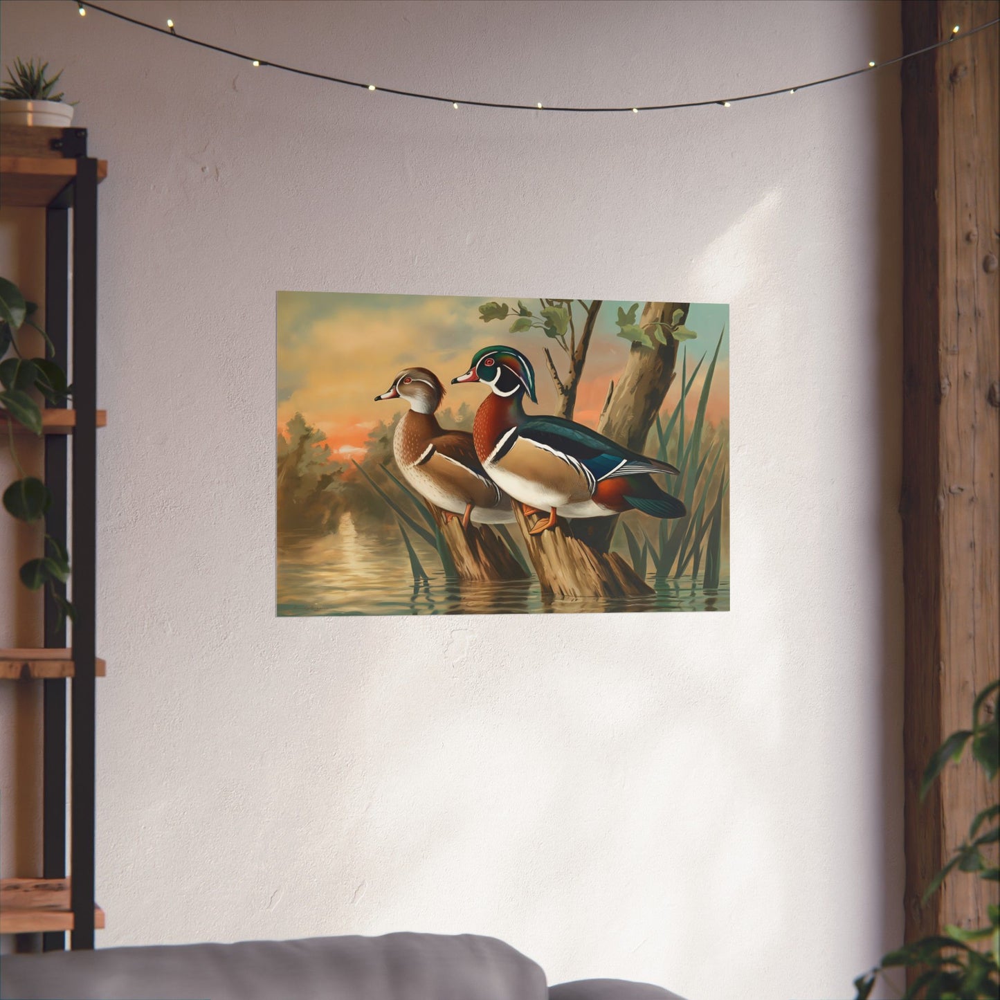 Silent Roost Wood Ducks Print