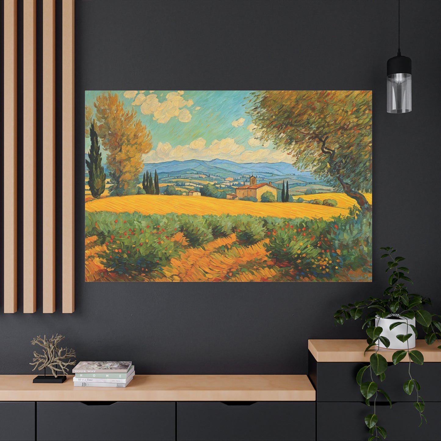 UMBRIA ITALIAN LANDSCAPE CANVAS PRINT