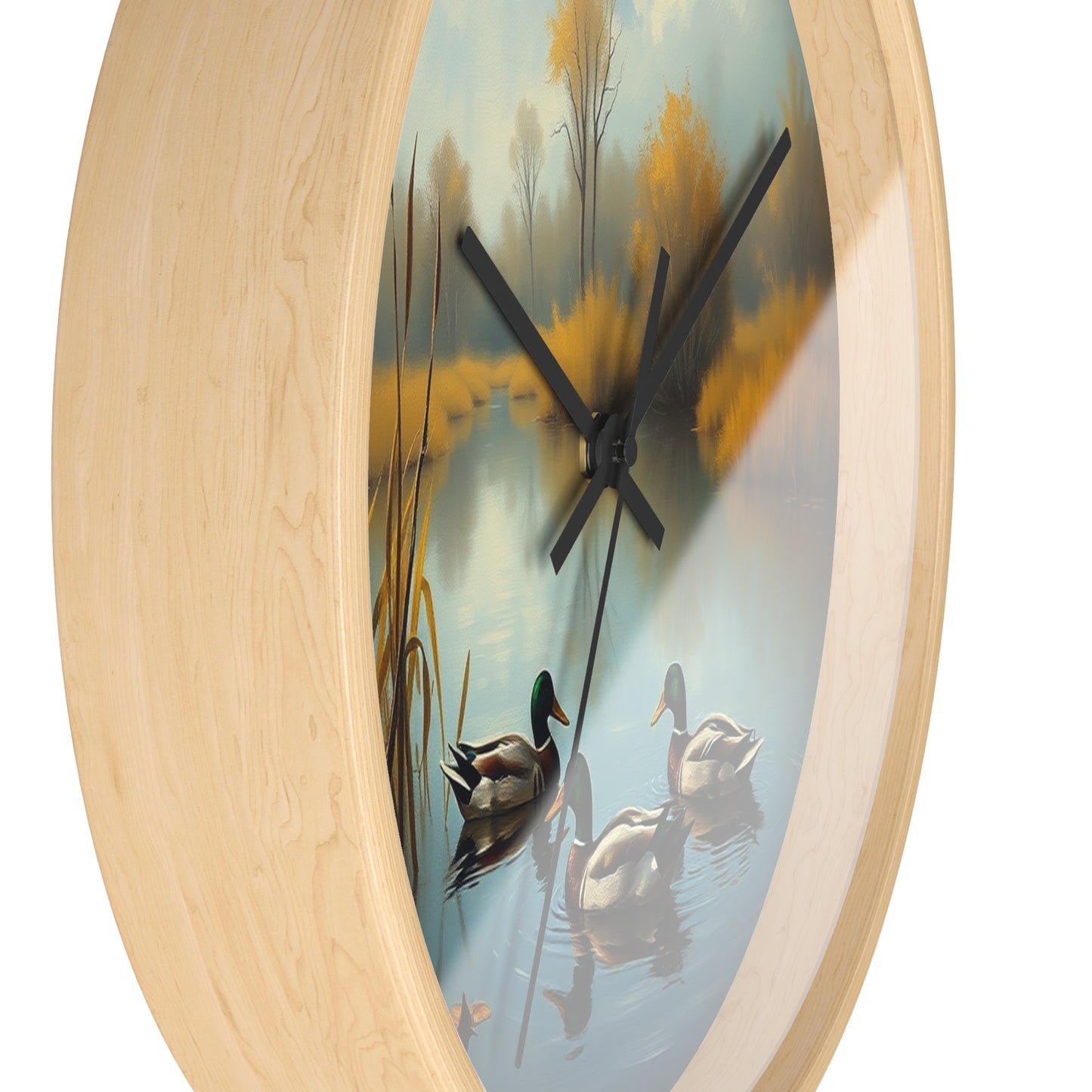 Mallards in the Marsh Duck Wall Clock