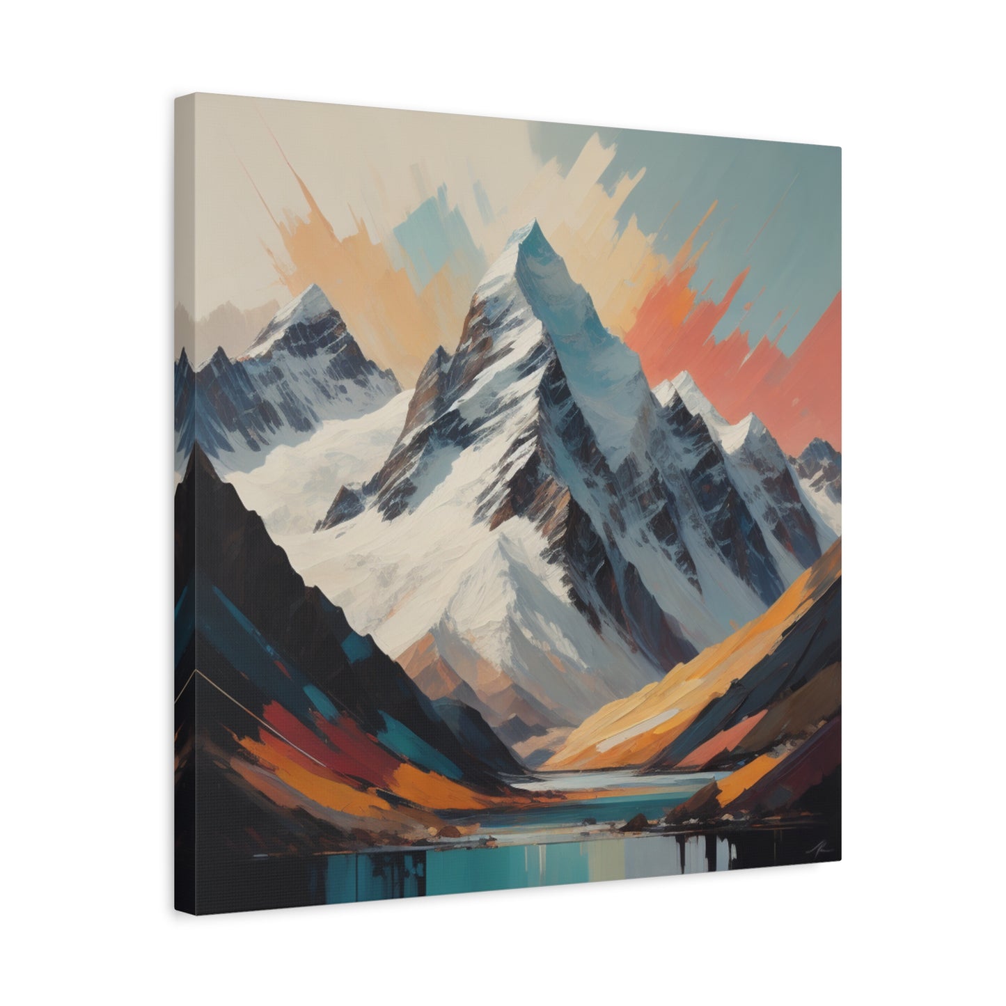 Abstract Southern Alps Canvas Print