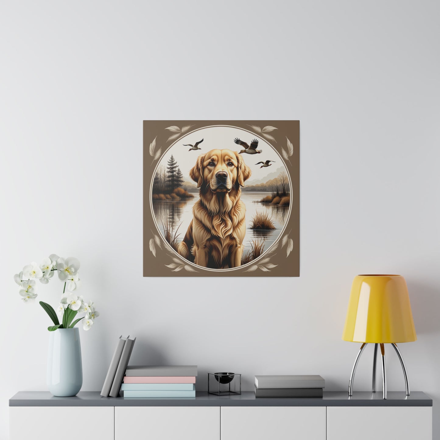 Golden Retriever Matte Canvas Print