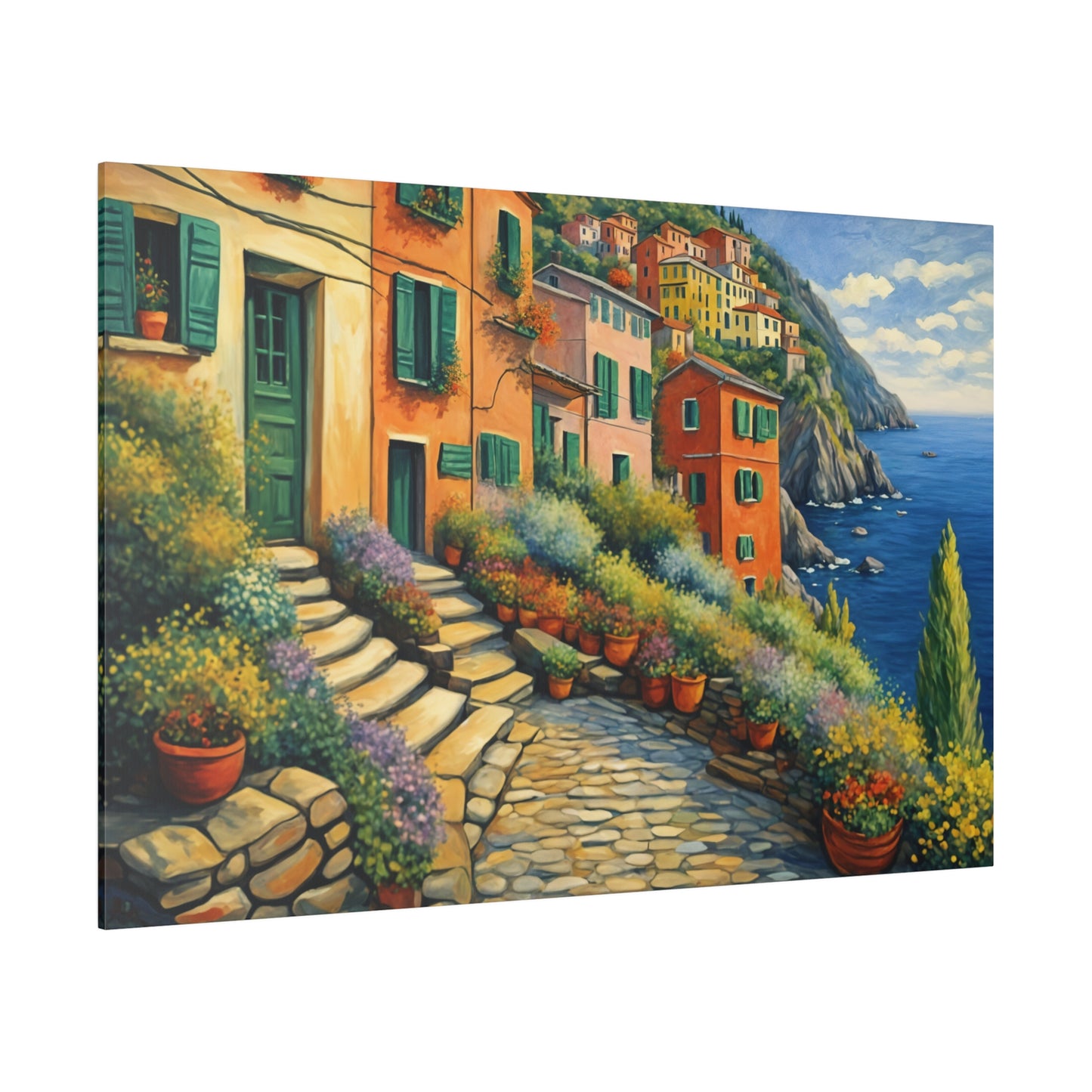 Cinque Terre Village Matte Canvas Print