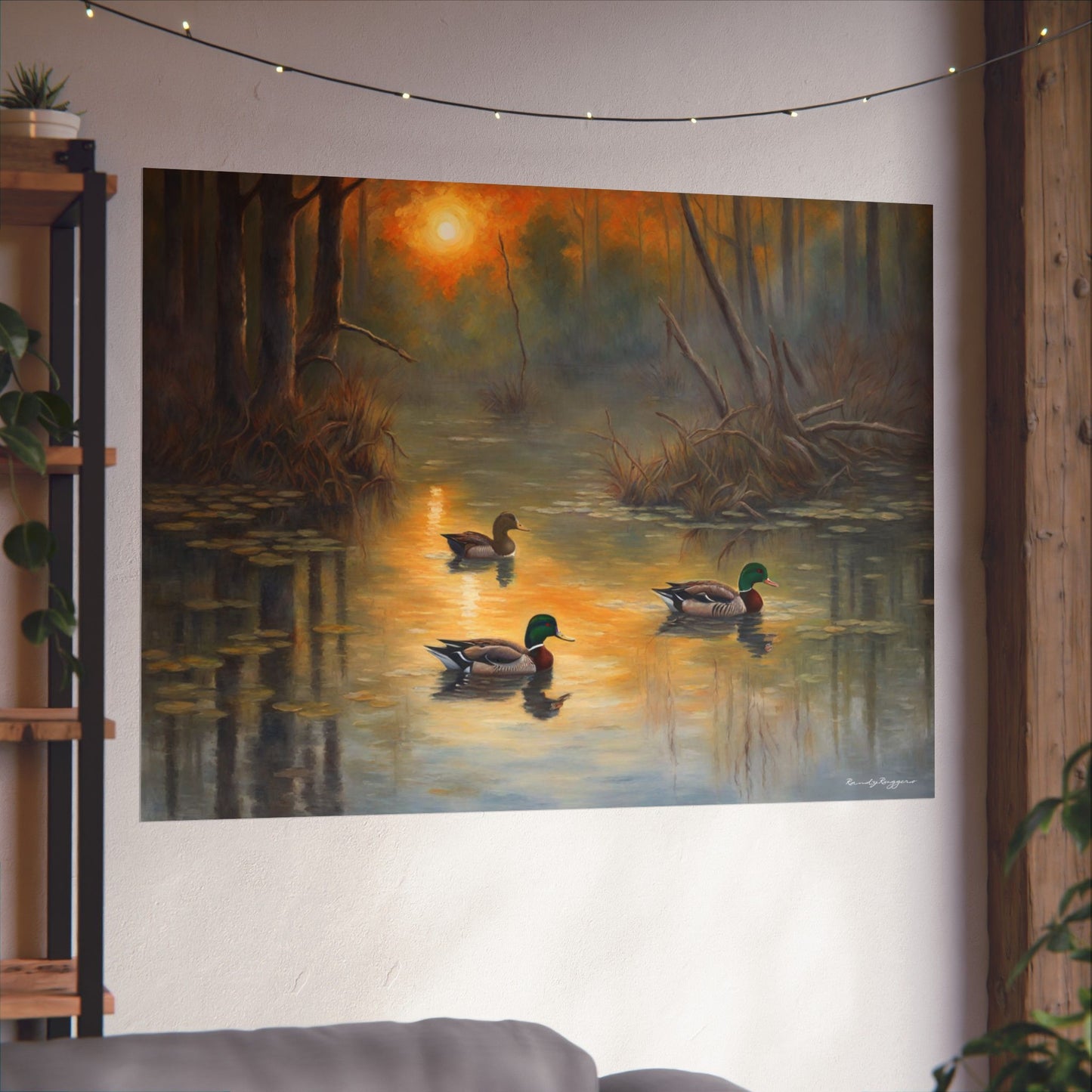 Twilight Refuge Flooded Timber Duck Print