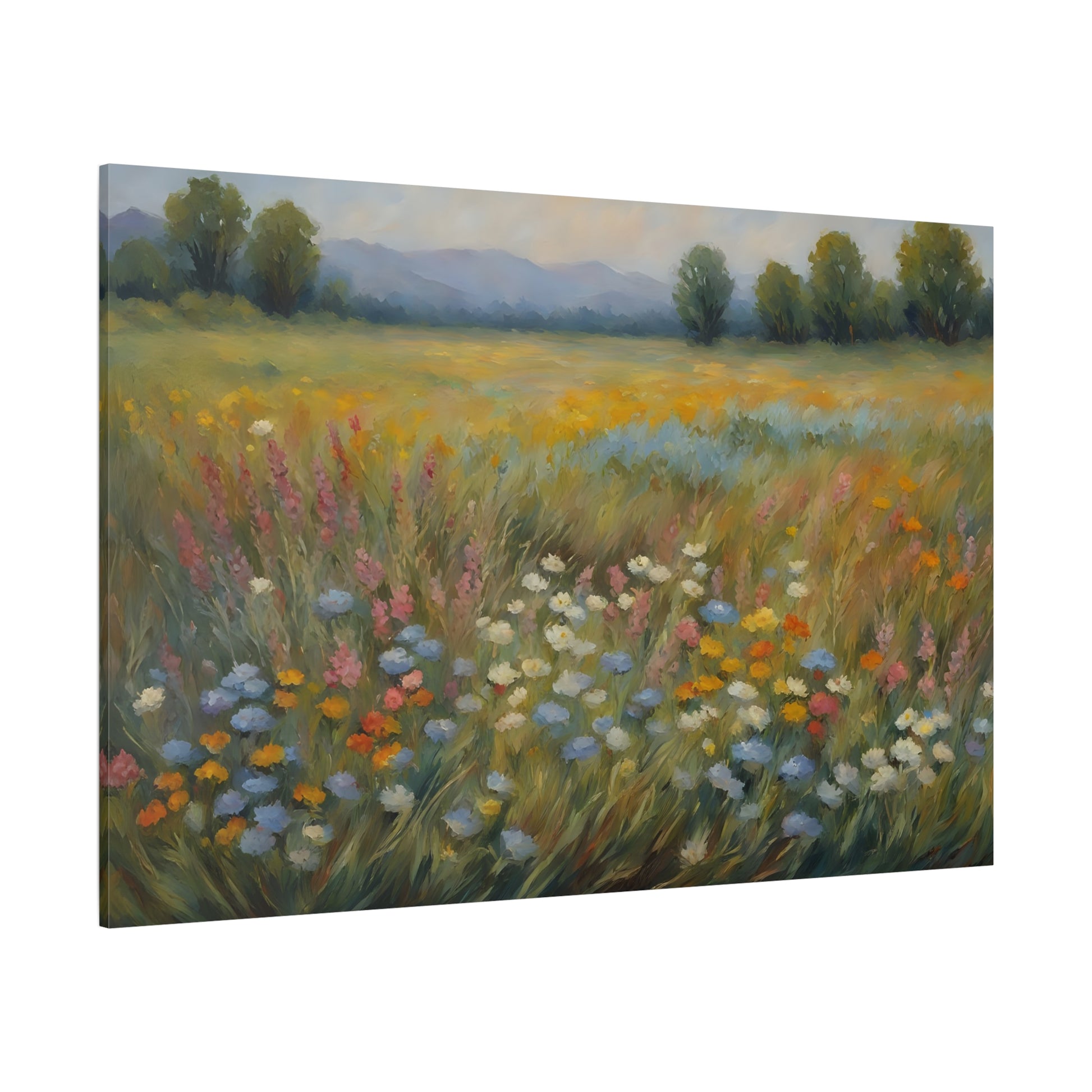 Field of Wildflowers Impressionist Print