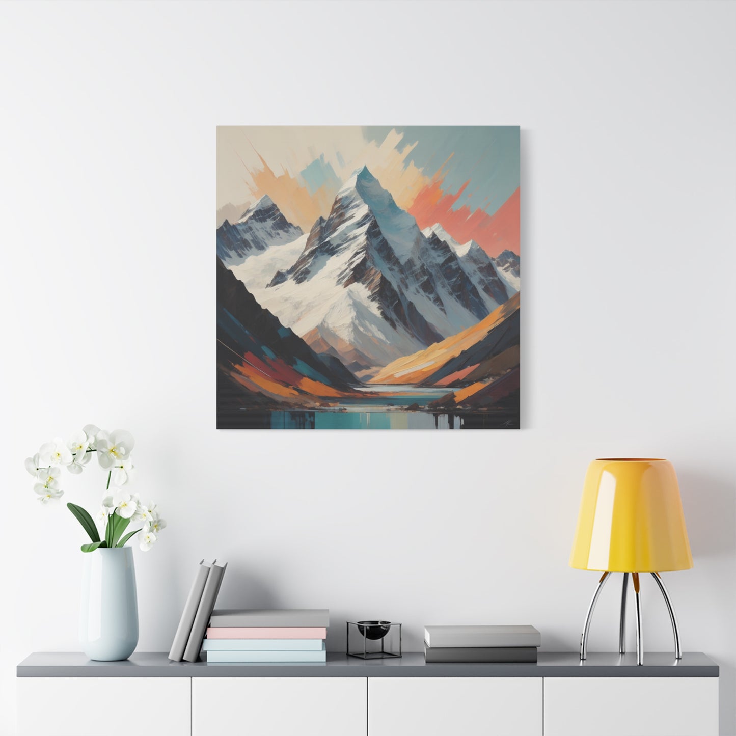 Abstract Southern Alps Canvas Print