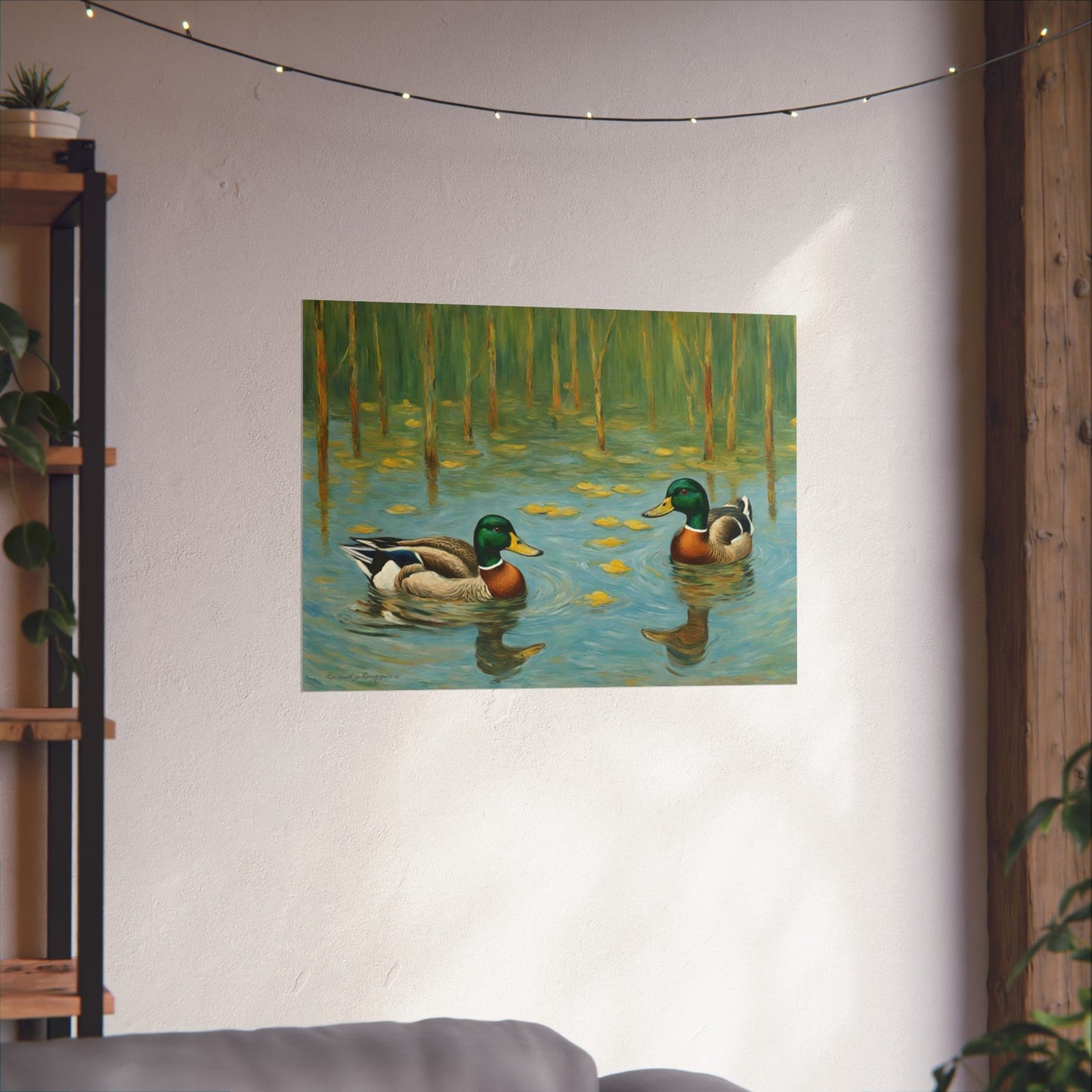 Van Gogh-inspired Duck Print